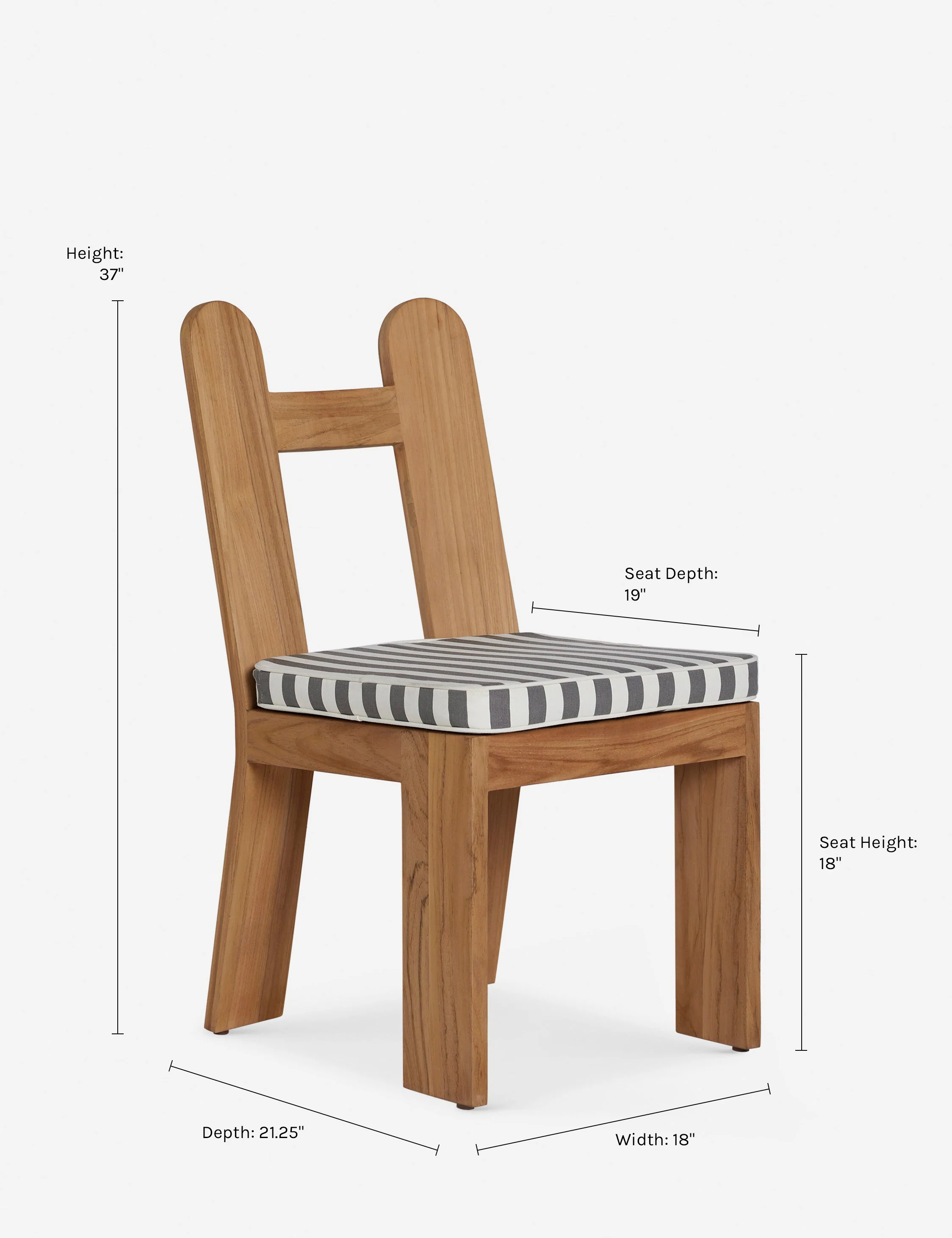 Abbot Outdoor Dining Chair by Sarah Sherman Samuel - Image 9