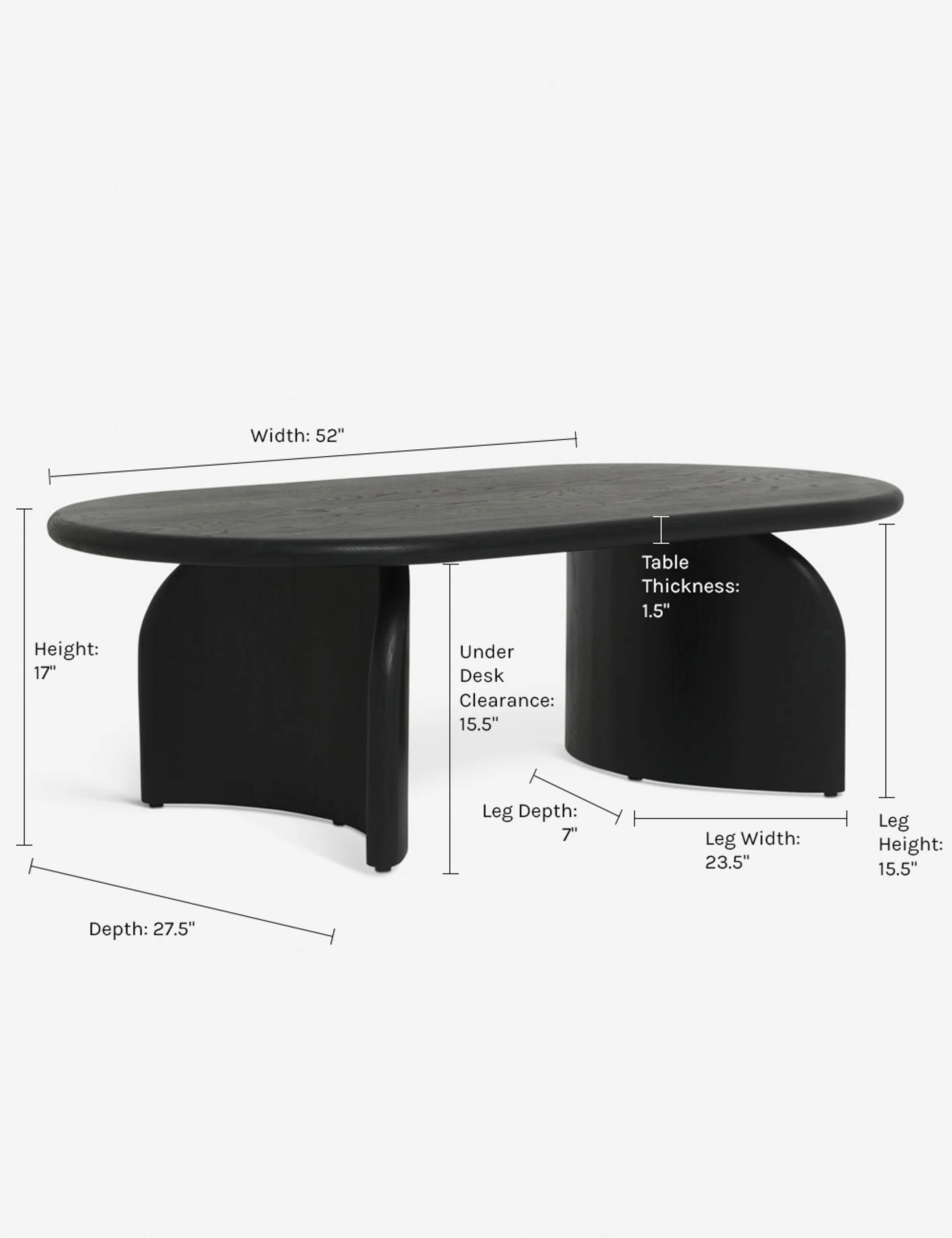 Ada Oval Coffee Table - Image 6
