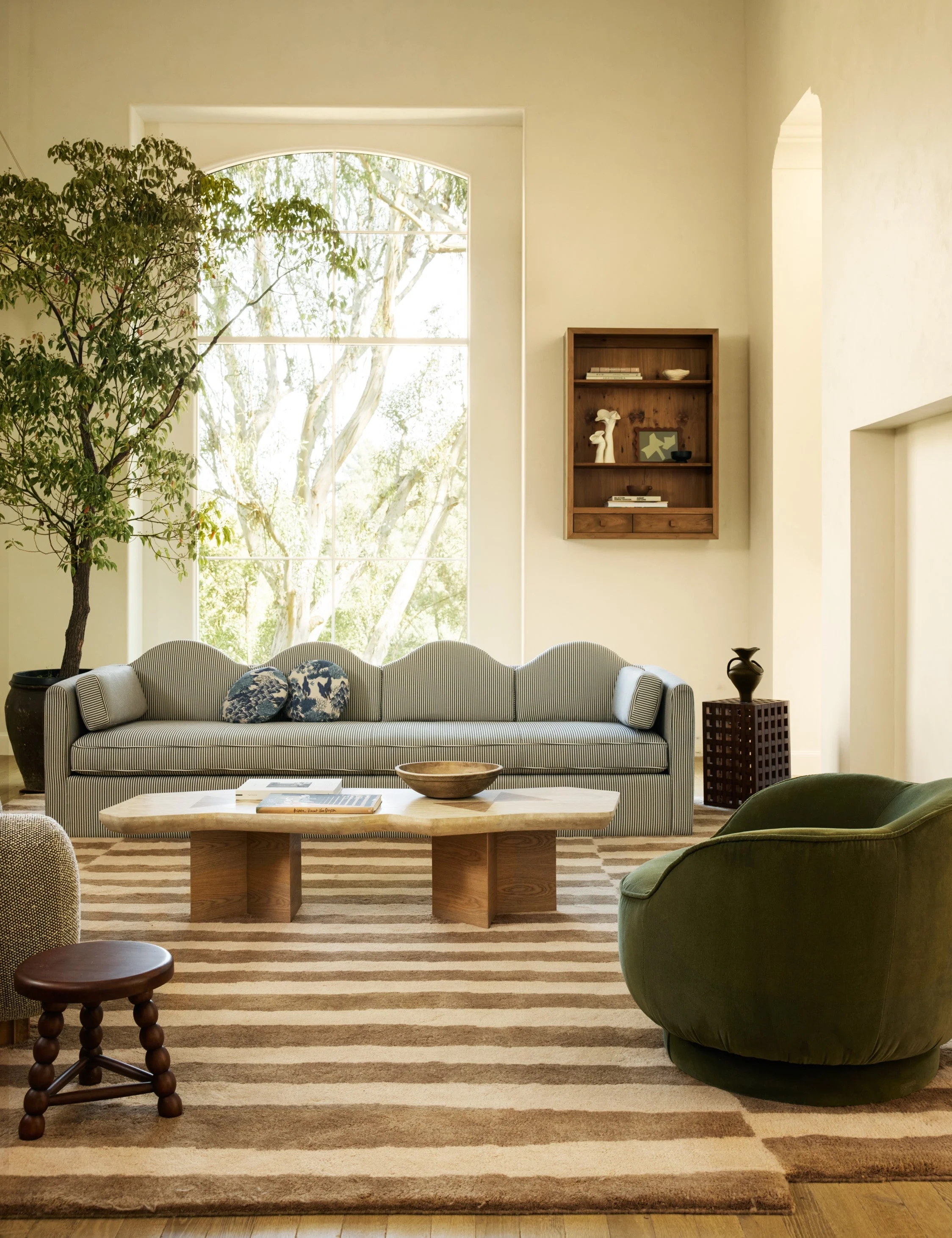 Askel Hand-Knotted Wool Rug Swatch by Sarah Sherman Samuel, Natural - Image 6