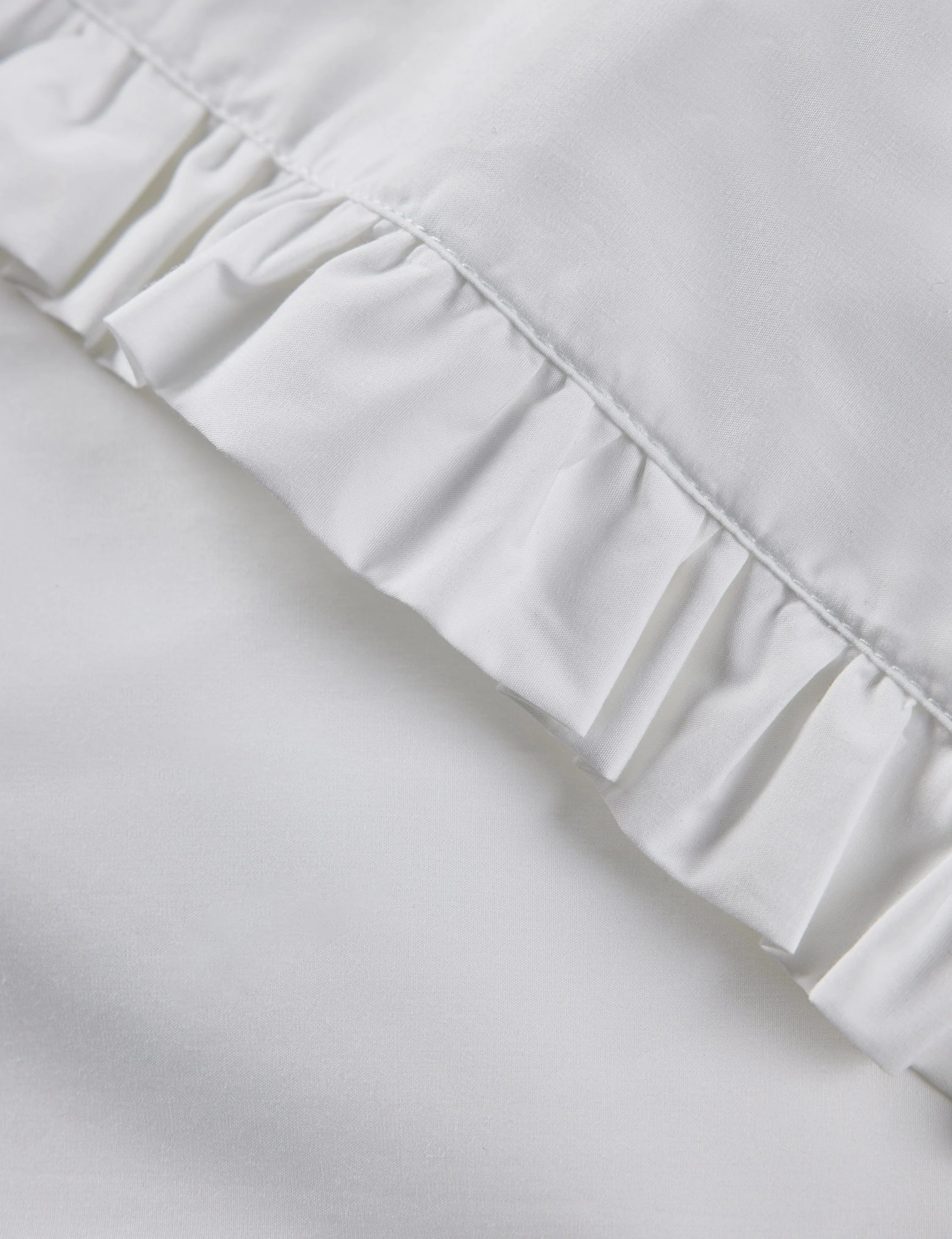 Audrey Ruffle Cotton Percale Sheet Set by Pom Pom at Home - Image 6