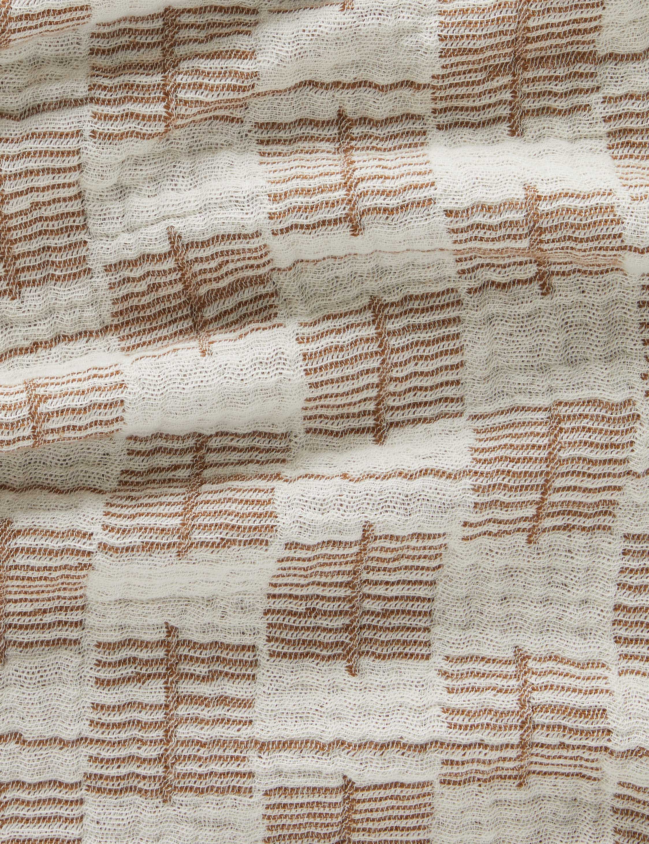 Basketweave Cotton Blanket by Sarah Sherman Samuel - Image 4