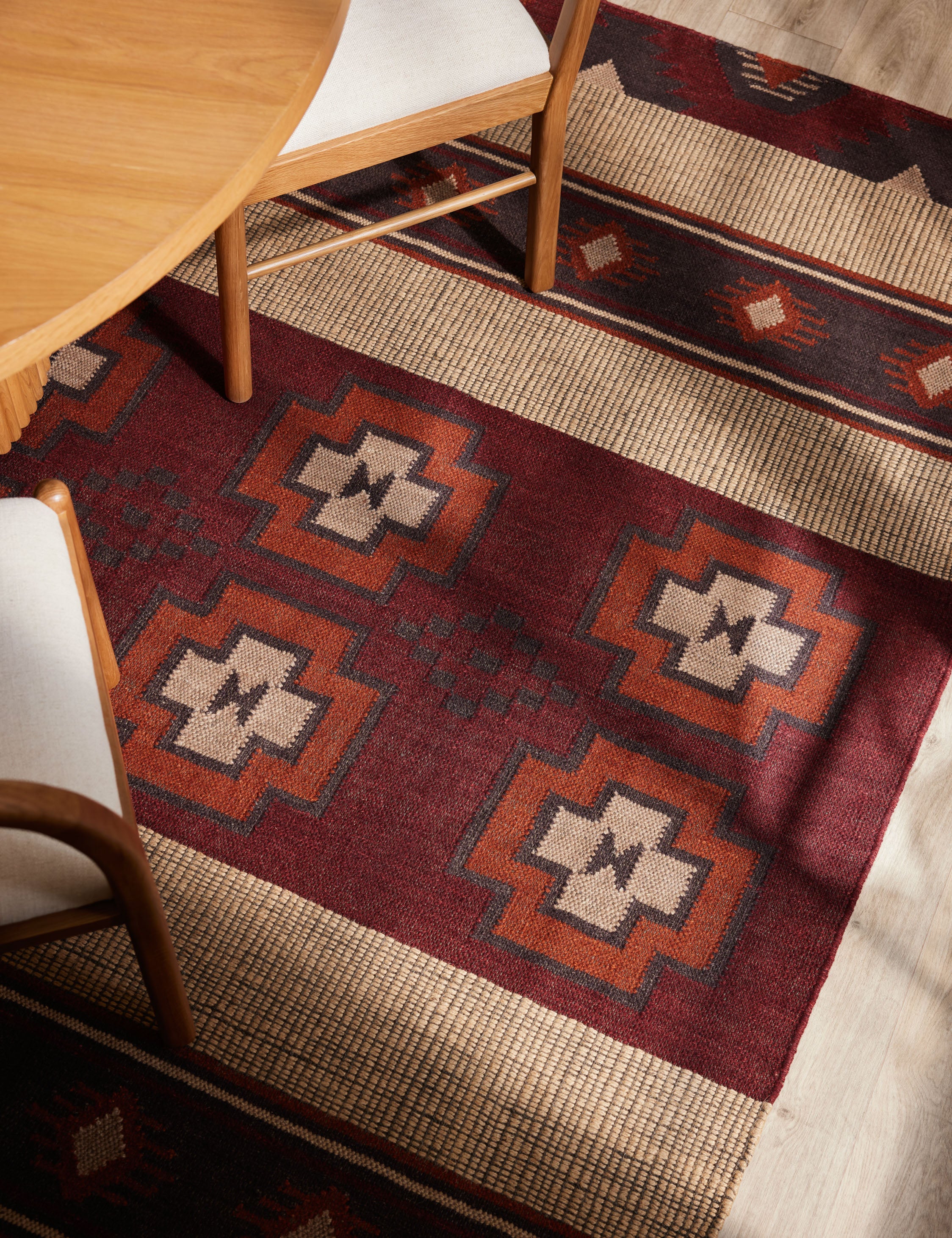 Batten Flatweave Wool Rug - Image 3