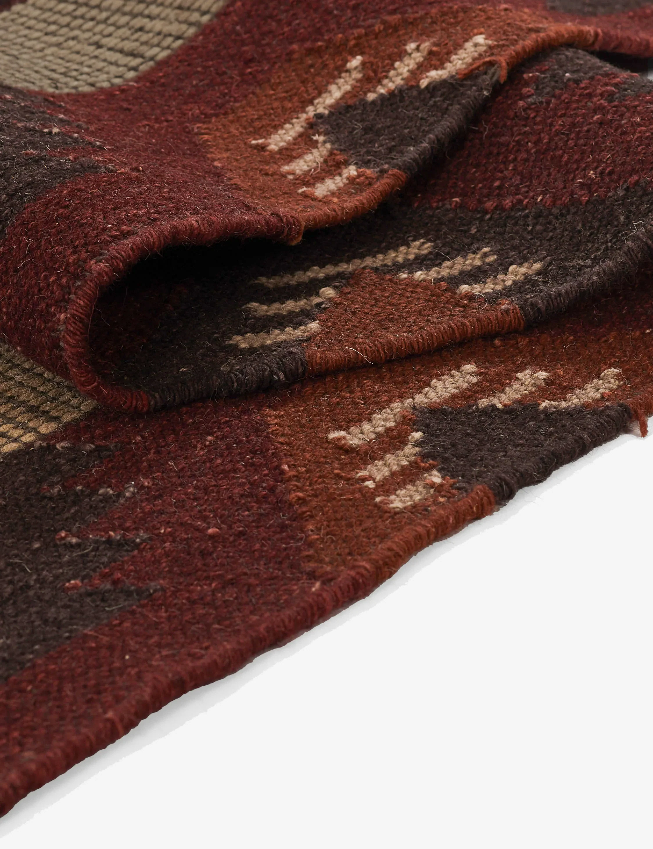 Batten Flatweave Wool Rug - Image 5
