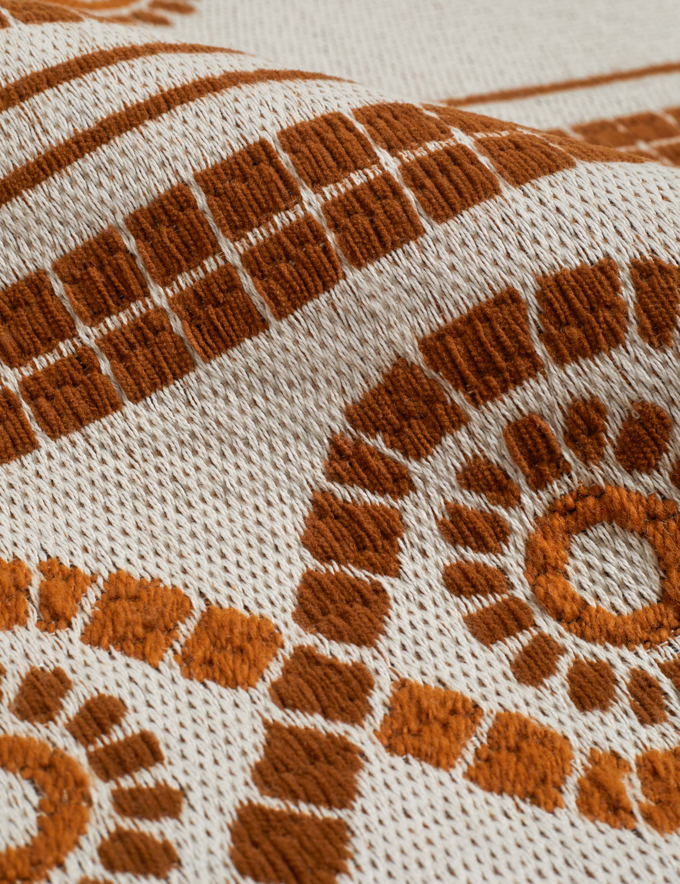 Cambridge Indoor / Outdoor Rug Swatch, Ivory and Sienna - Image 2