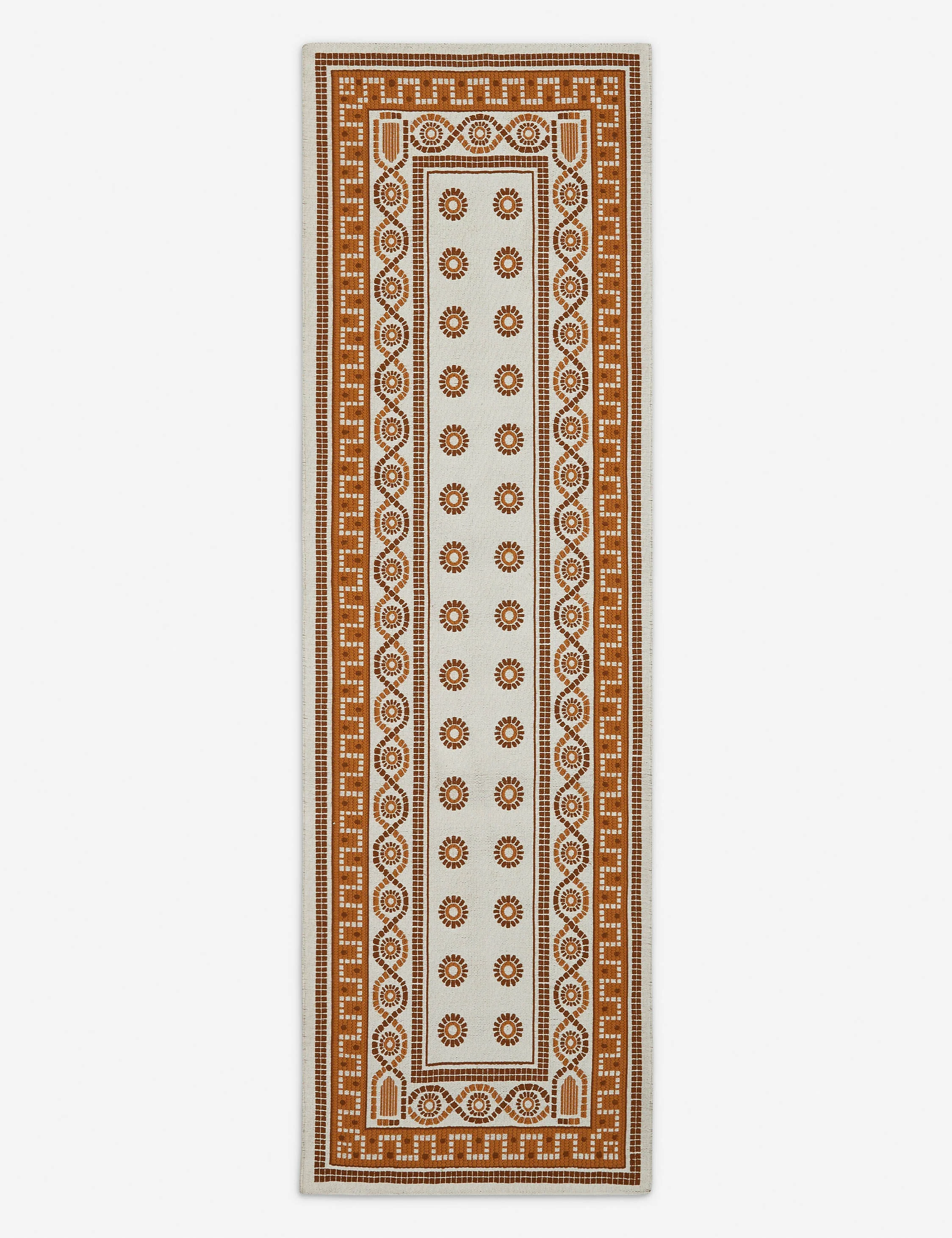 Cambridge Indoor / Outdoor Rug Swatch, Ivory and Sienna - Image 5