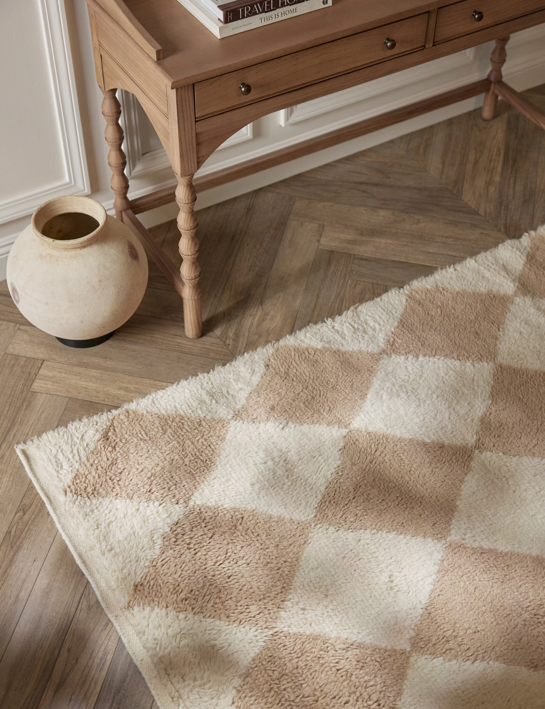 Cariad Hand-Knotted Wool Moroccan Shag Rug Swatch 18" x 18" - Image 10