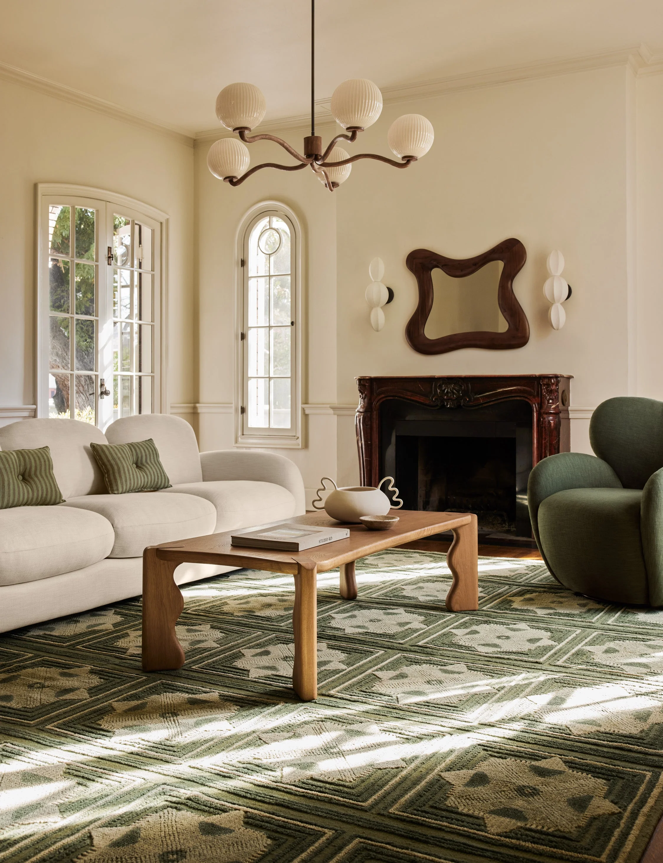 Carlisle Hand-Knotted Wool Rug Swatch by Aimee Song - Image 3