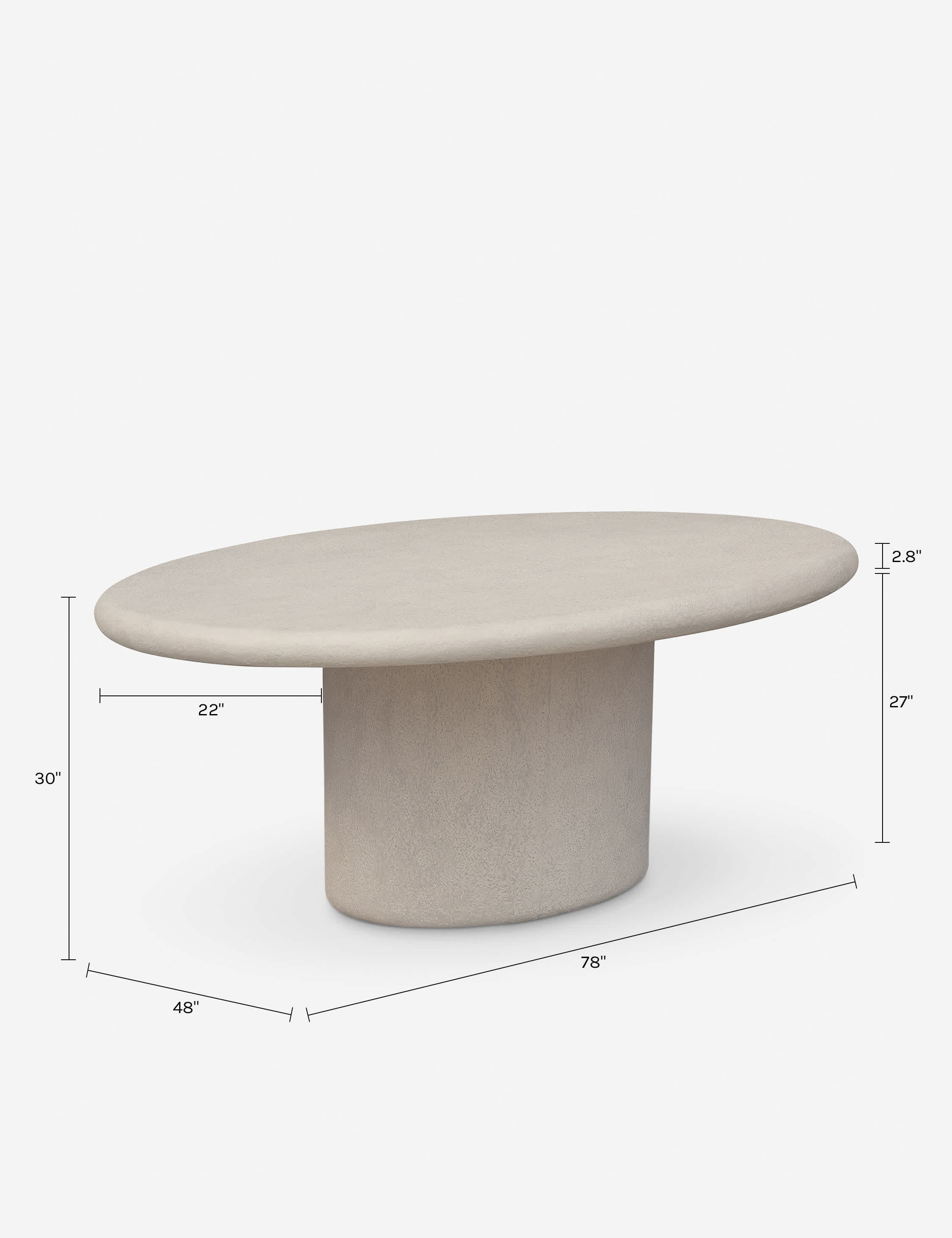 Charmaine Indoor / Outdoor Oval Dining Table - Image 7
