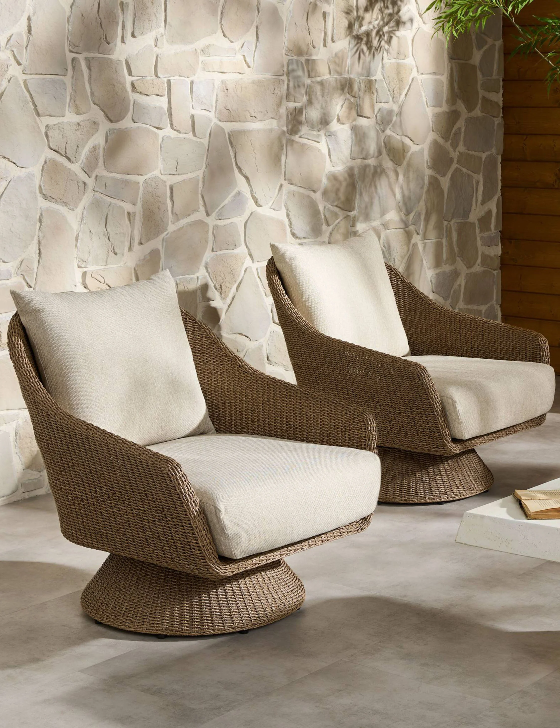 Chauncey Outdoor Swivel Chair - Image 2