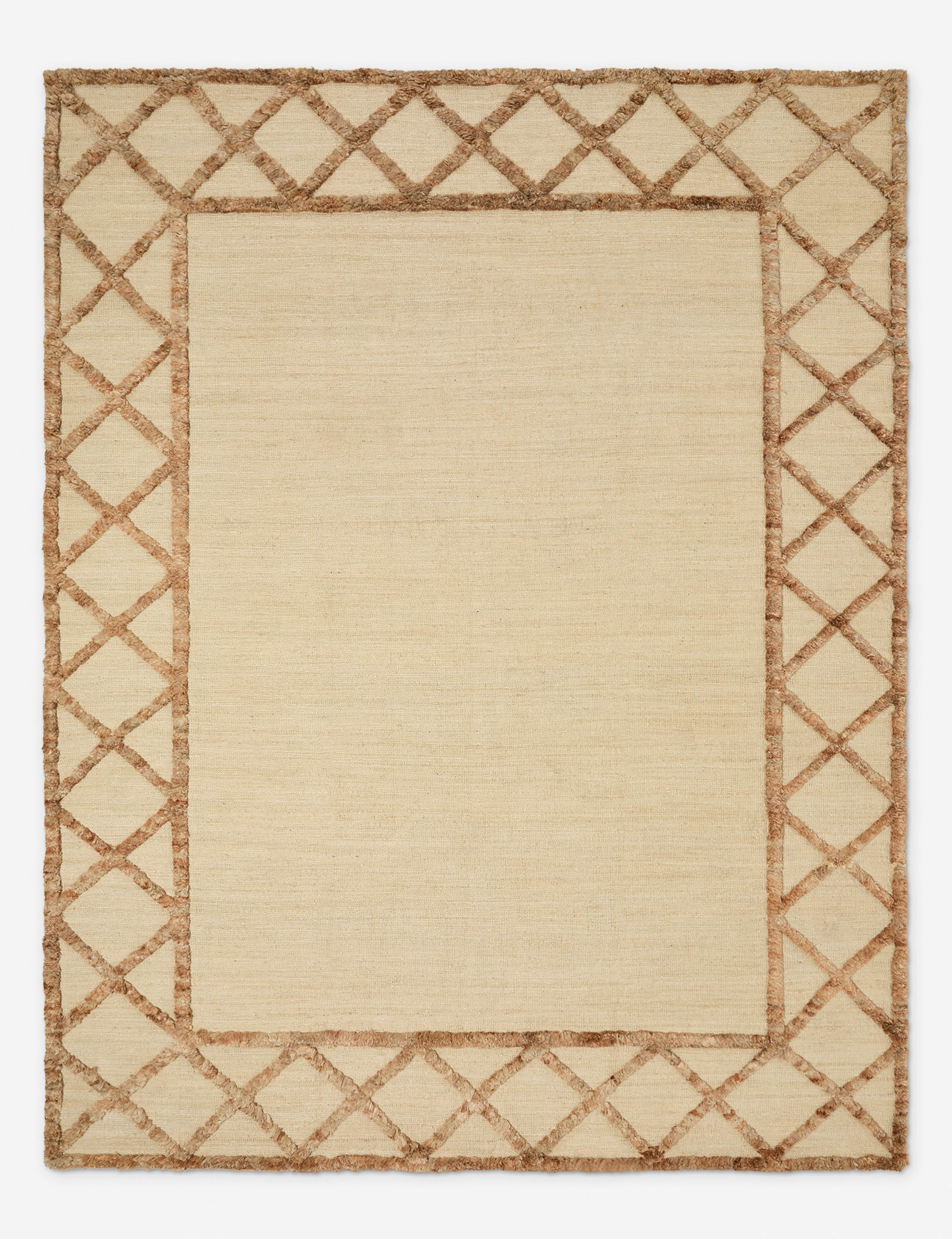 Clairmont Hand-Woven Jute Rug Swatch by Jake Arnold, Natural and Ivory - Image 3
