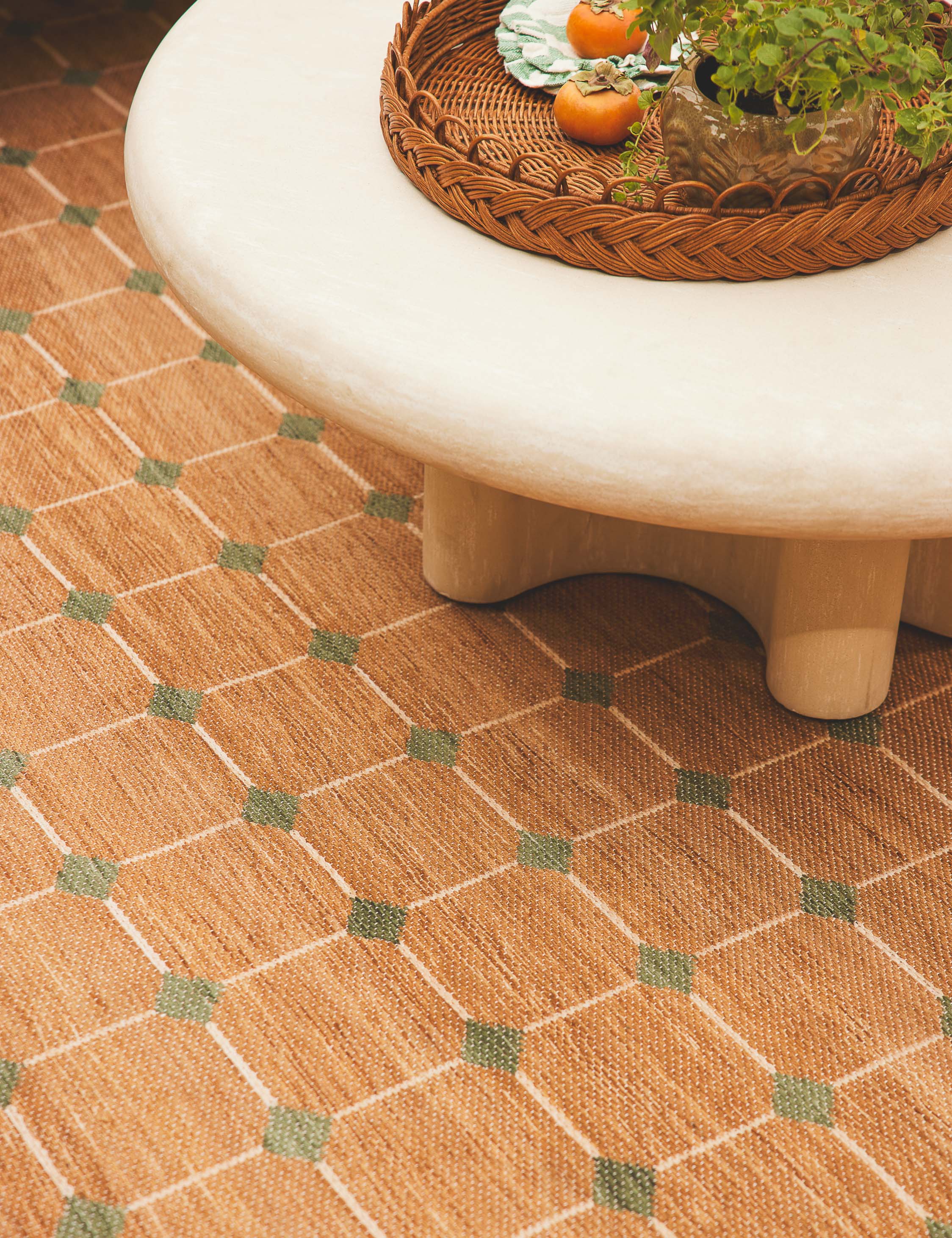 Crawford Indoor / Outdoor Rug Swatch, Green - Image 2