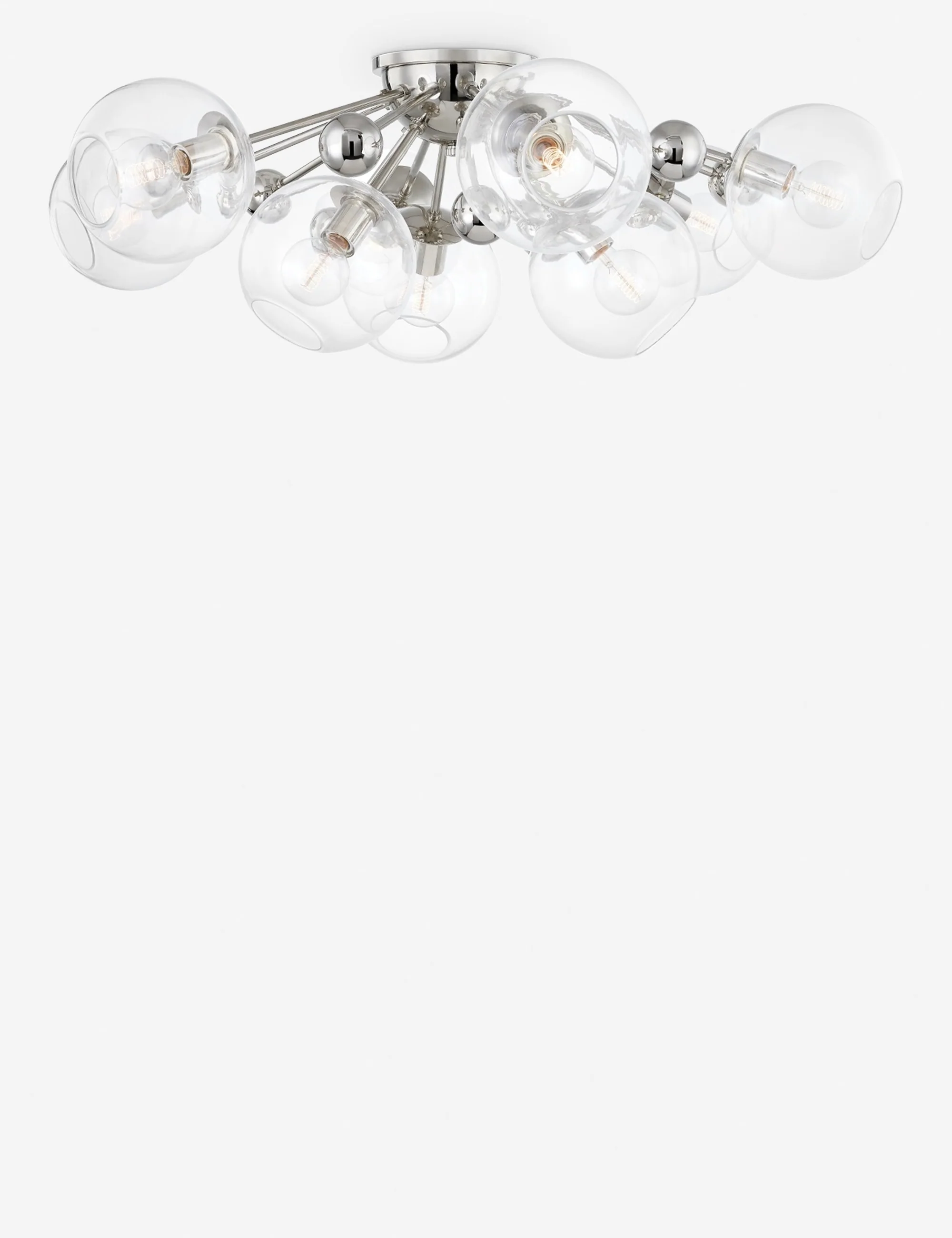 Crystal Semi-Flush Mount Light - Image 2