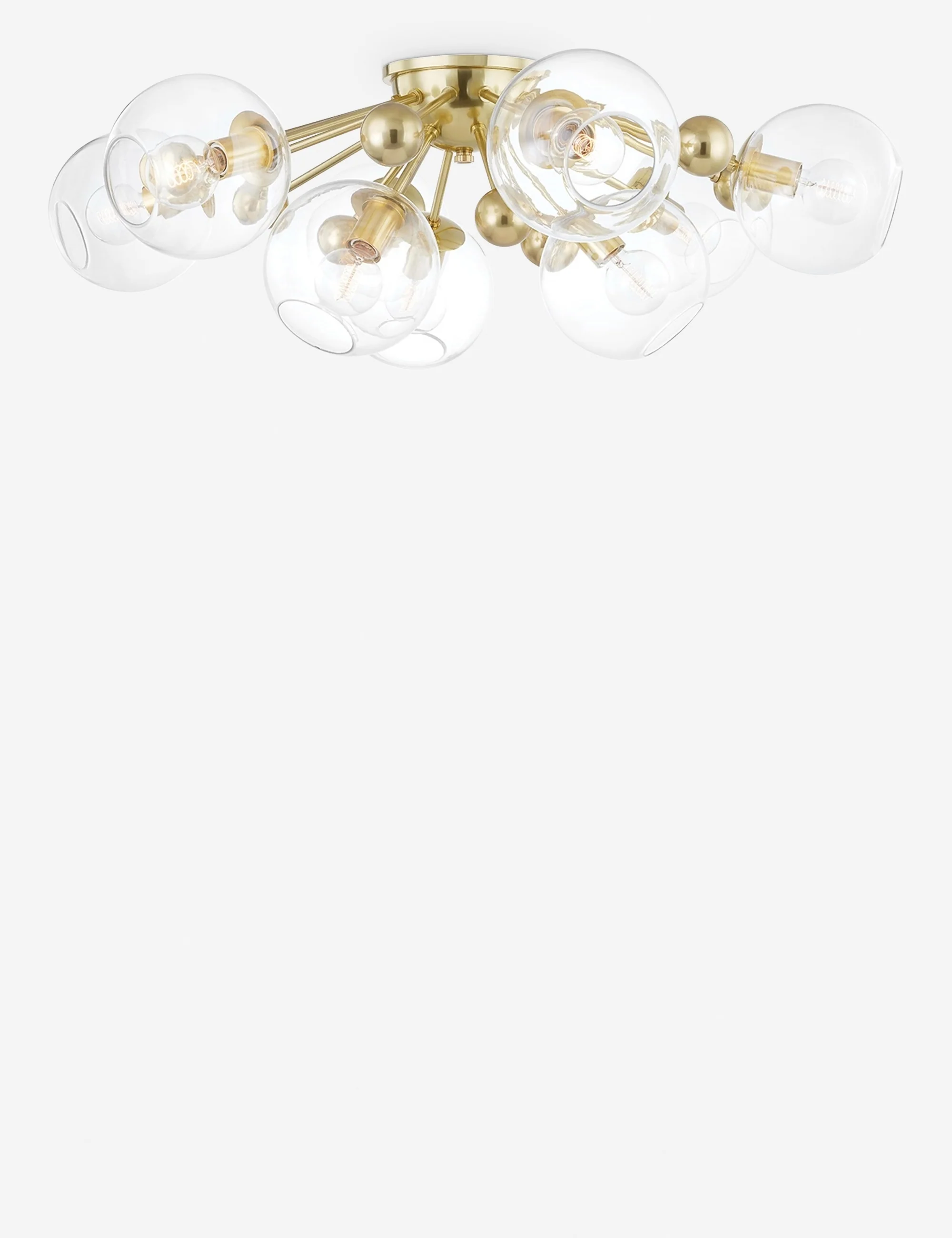 Crystal Semi-Flush Mount Light - Image 4
