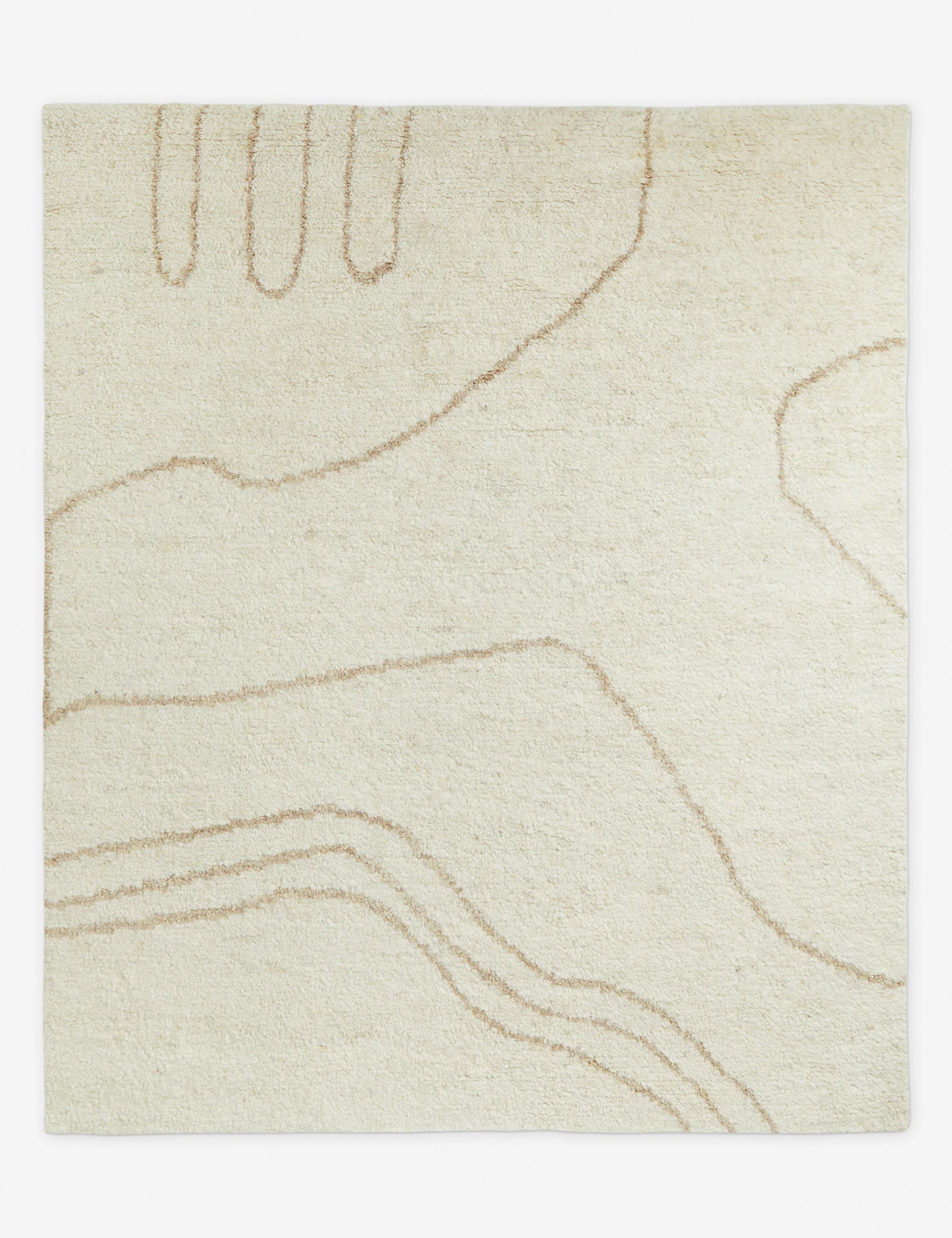 Currents Hand-Knotted Wool Rug Swatch by Elan Byrd - Image 4