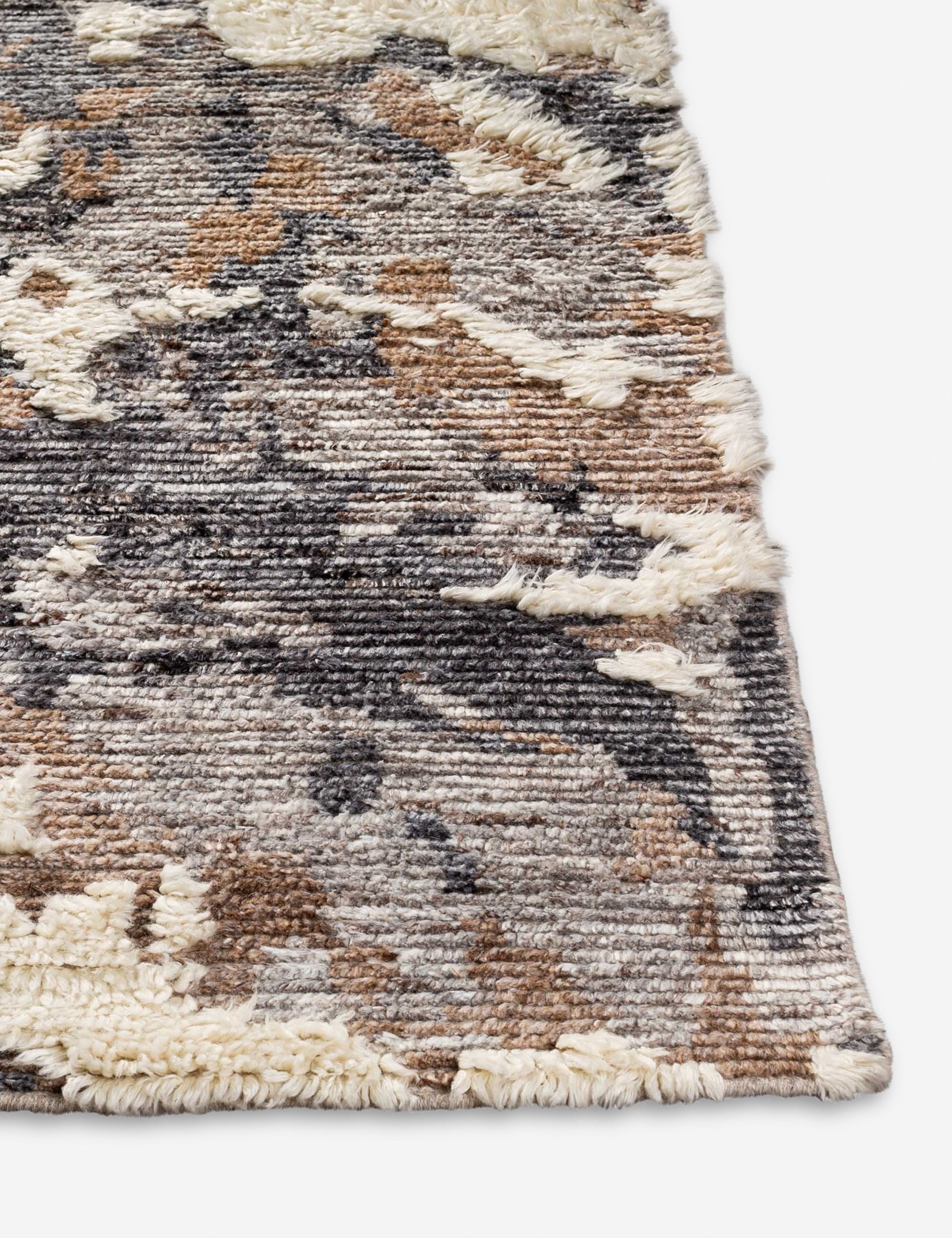 Dasia Hand-Knotted Wool Moroccan Shag Rug - Image 2