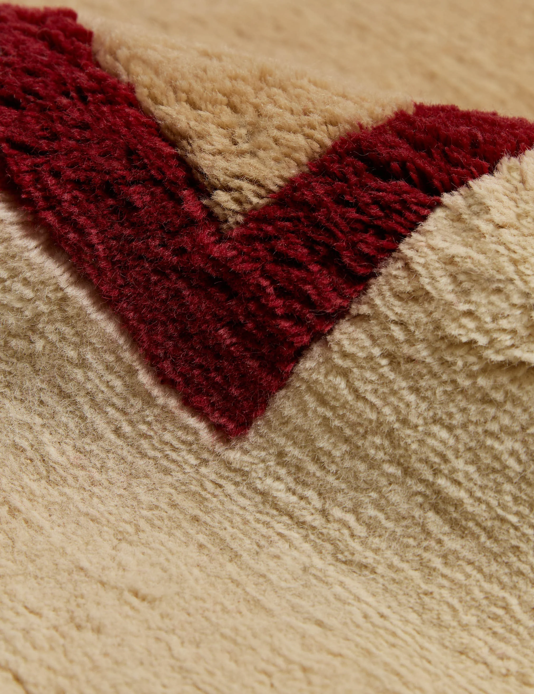 Deller Hand-Loomed Wool Rug Swatch by Jake Arnold, Garnet - Image 2