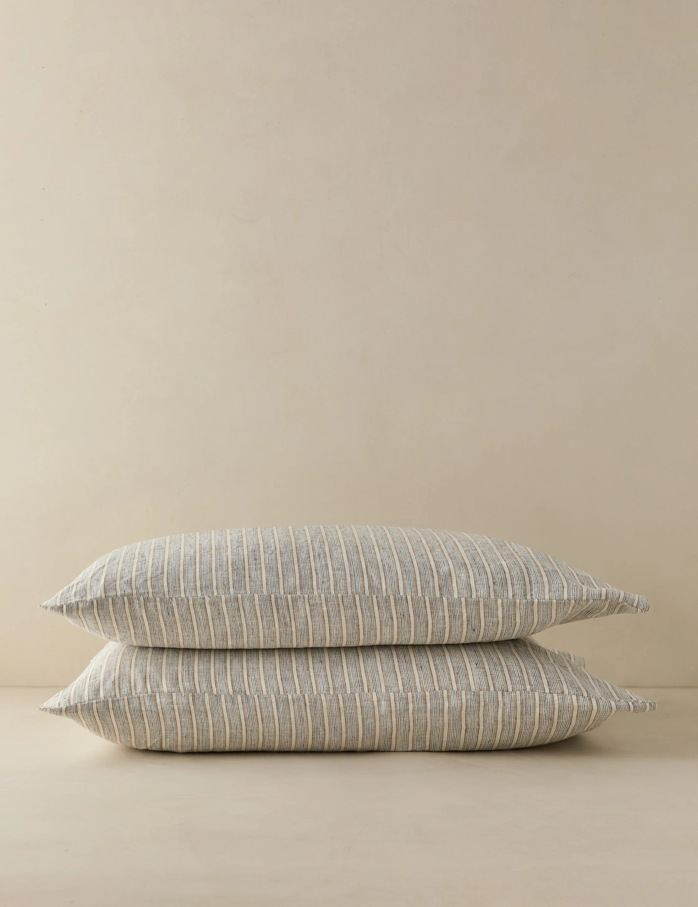 Eadlin Striped European Flax Linen® Pillowcase Set - Image 2