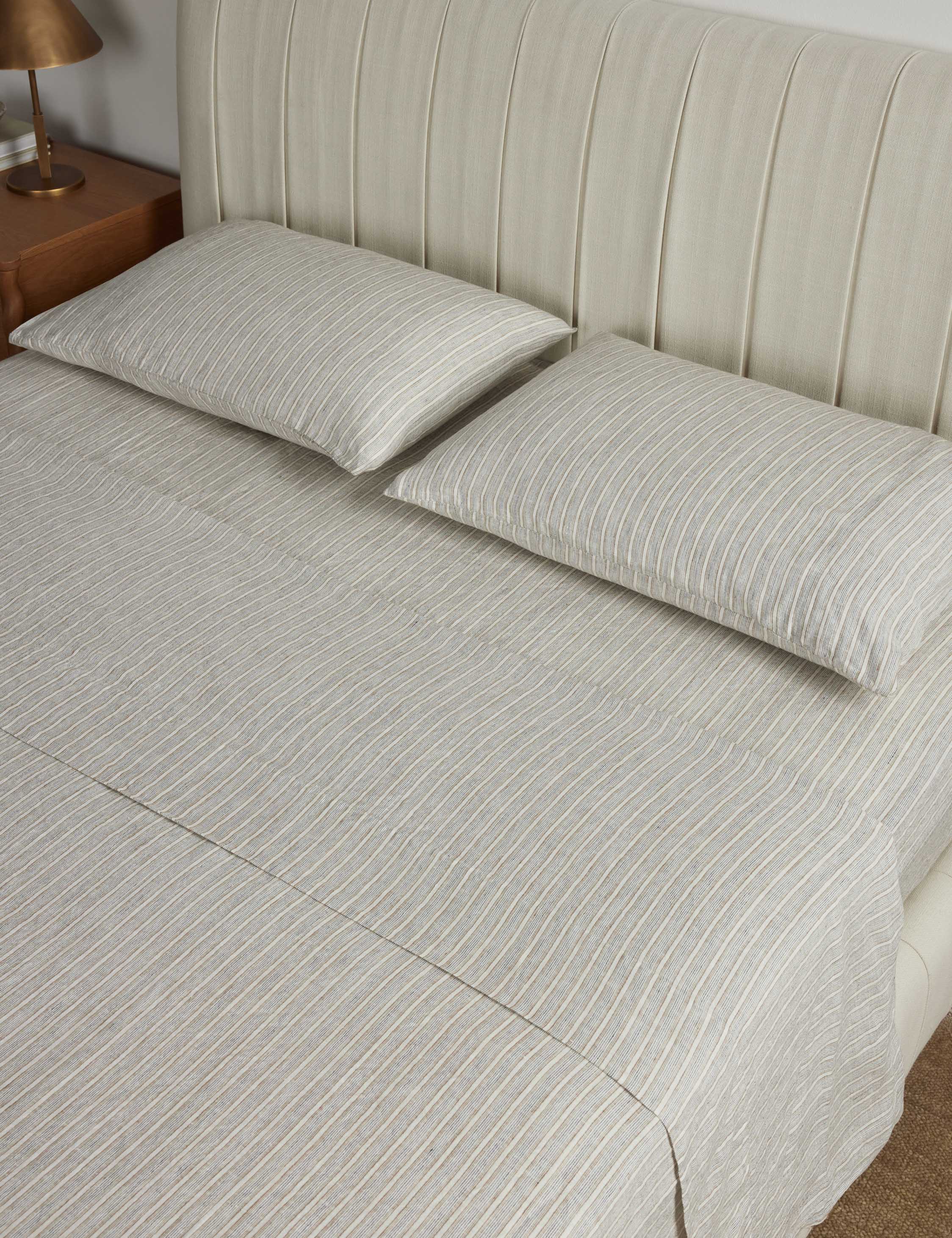 Eadlin Striped European Flax Linen® Sheet Set - Image 3