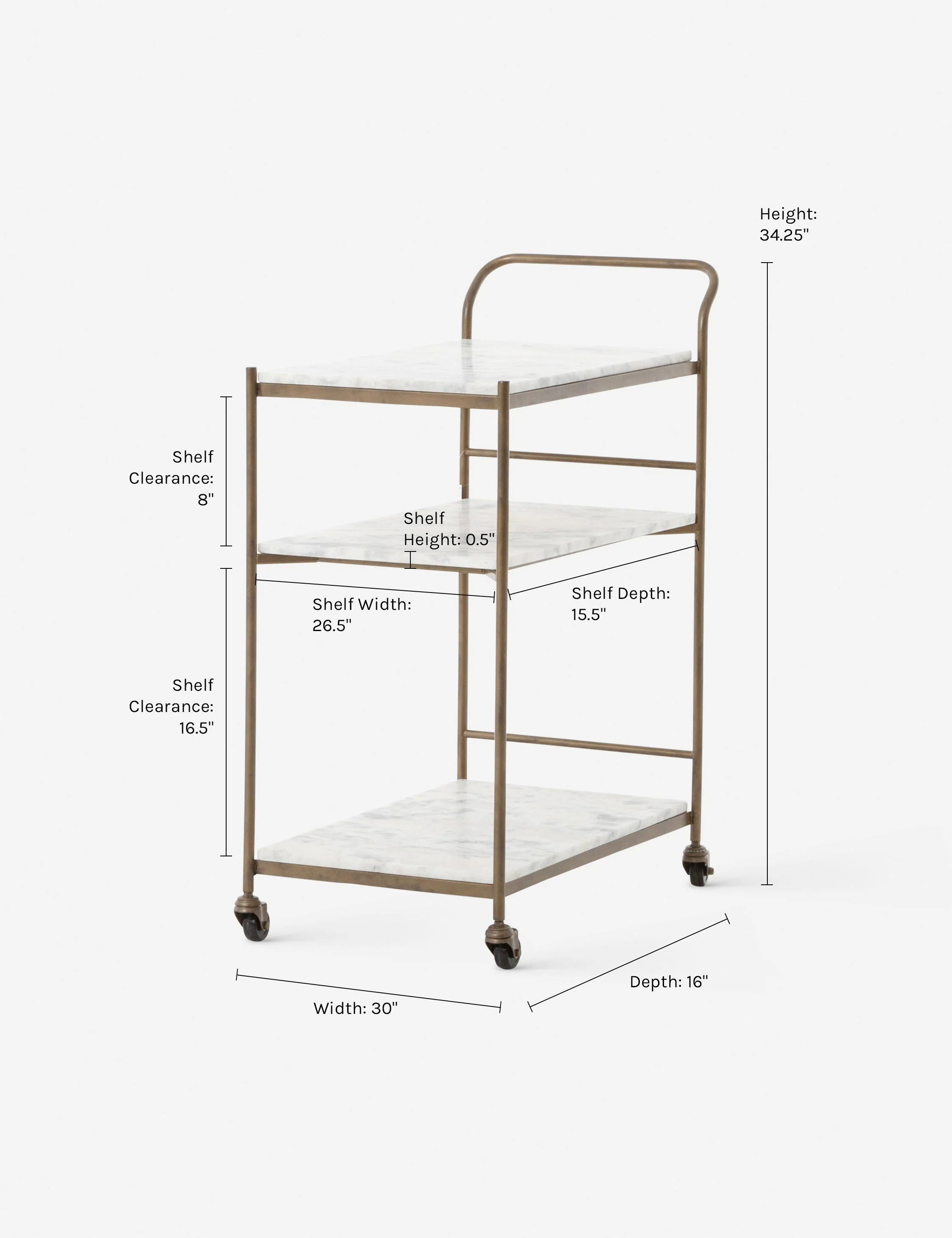 Evander Bar Cart - Image 8