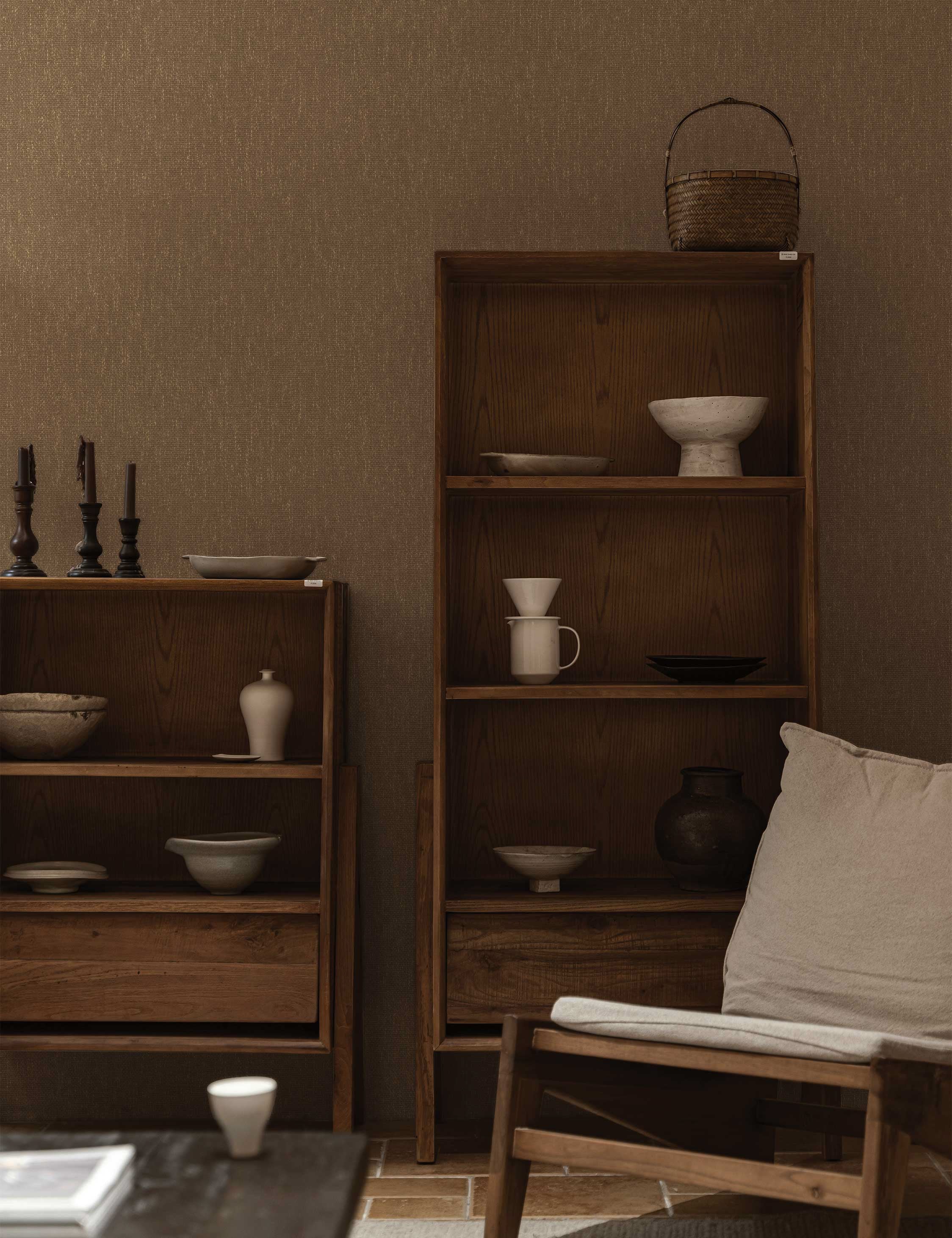 Faux Grasscloth Primitivo Textured Peel + Stick Wallpaper by Jeremiah Brent - Image 8