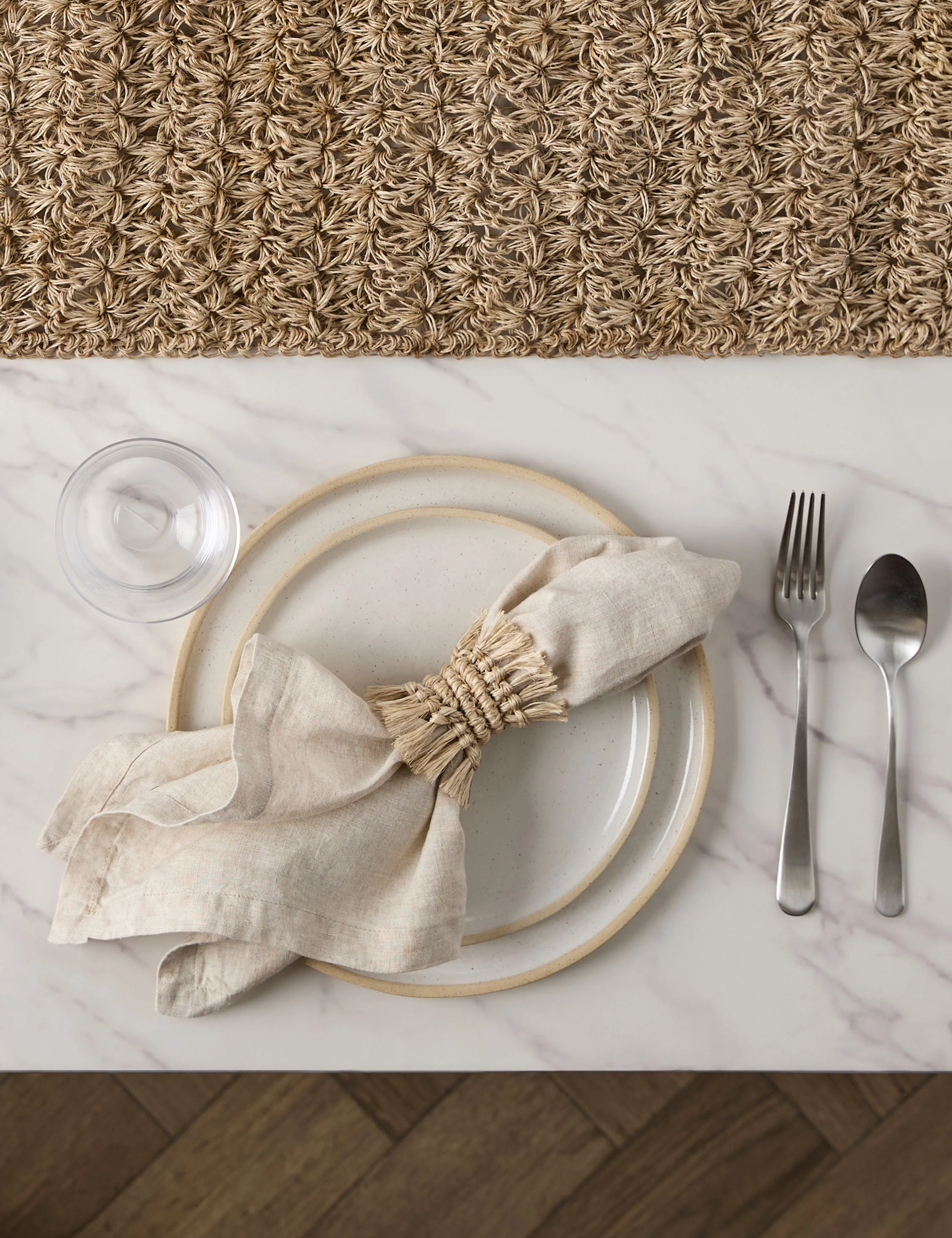 Fique Fringe Napkin Rings (Set of 4) by Tallo de Olivo - Image 3