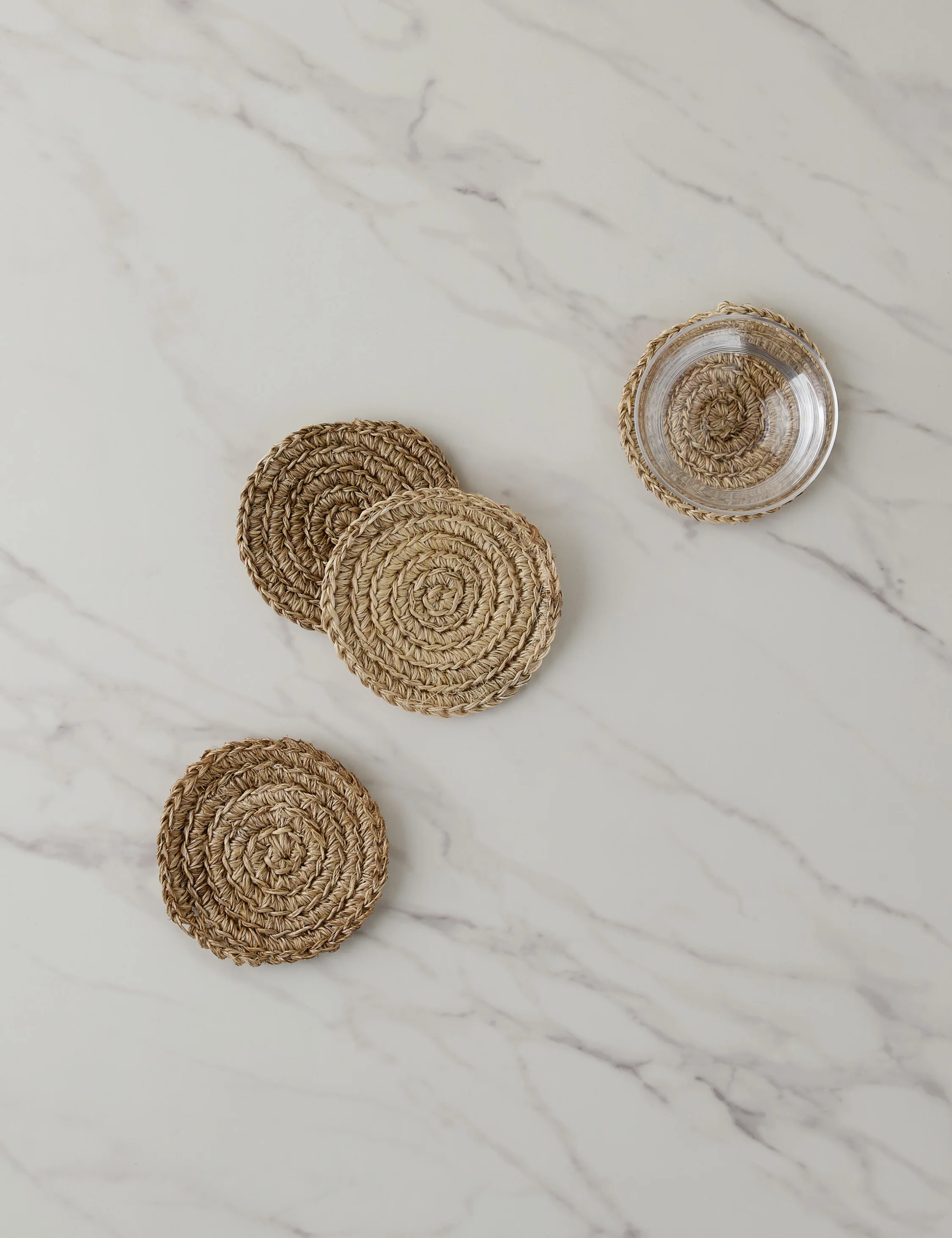 Fique Spiral Coasters (Set of 4) by Tallo de Olivo