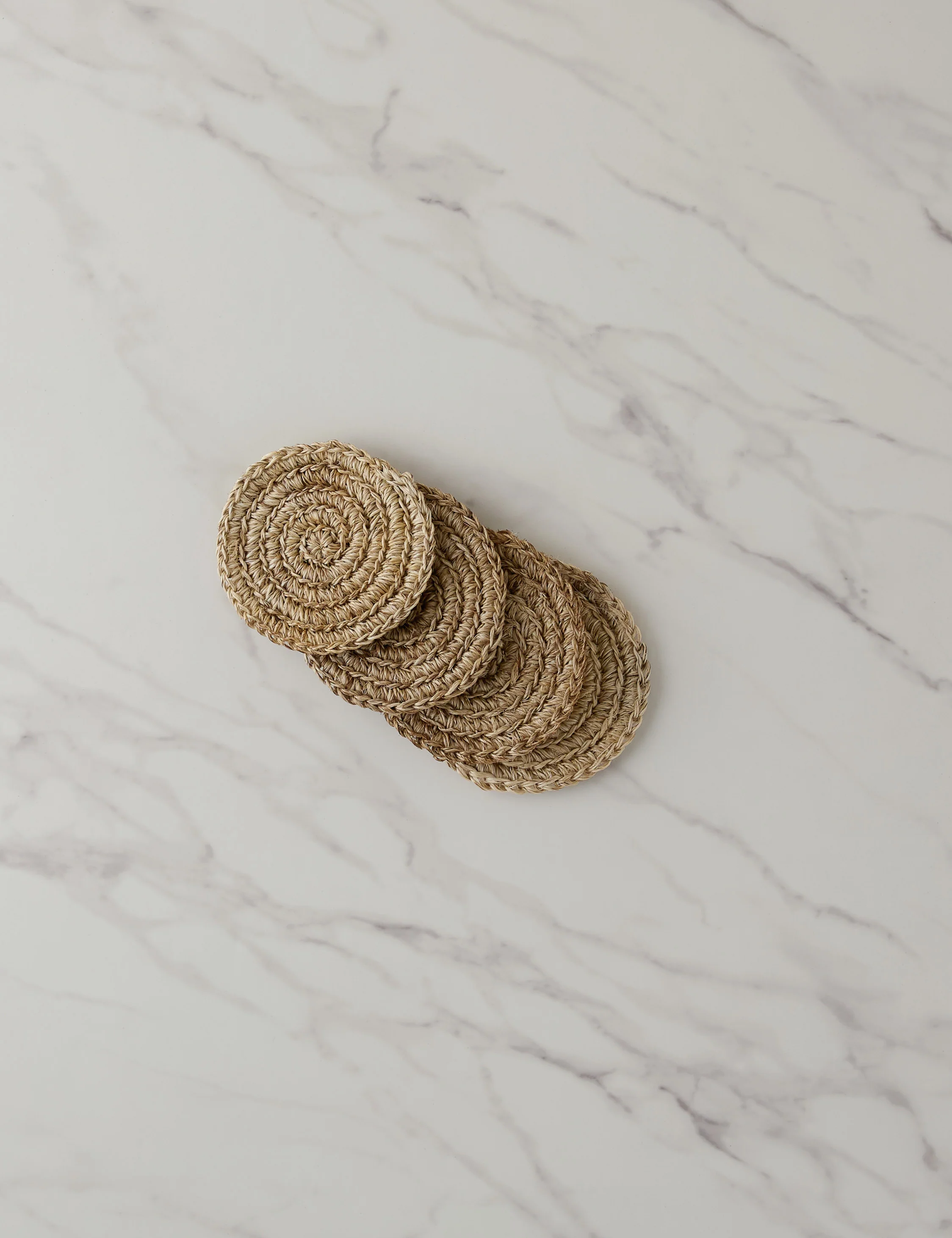 Fique Spiral Coasters (Set of 4) by Tallo de Olivo - Image 2