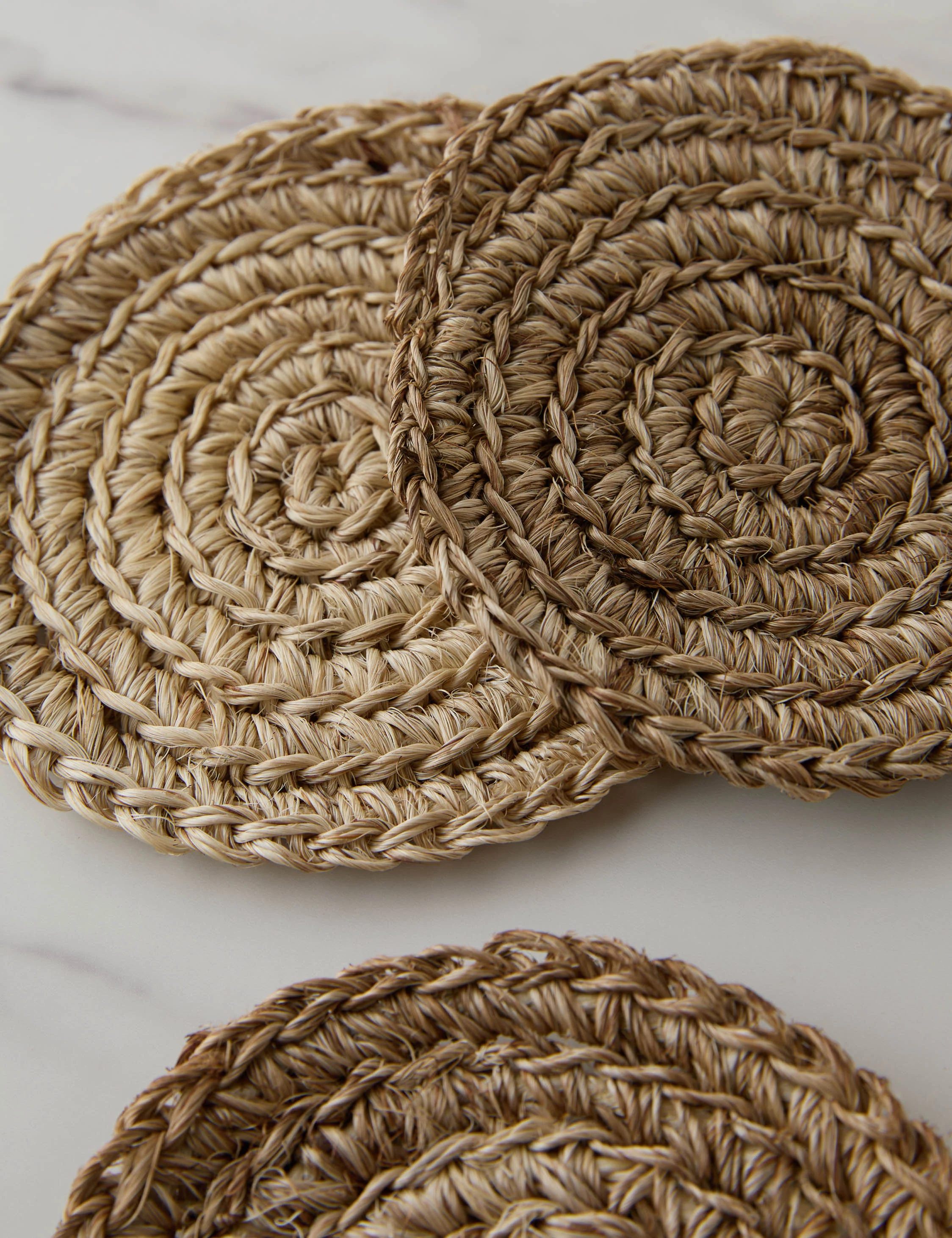 Fique Spiral Coasters (Set of 4) by Tallo de Olivo - Image 3