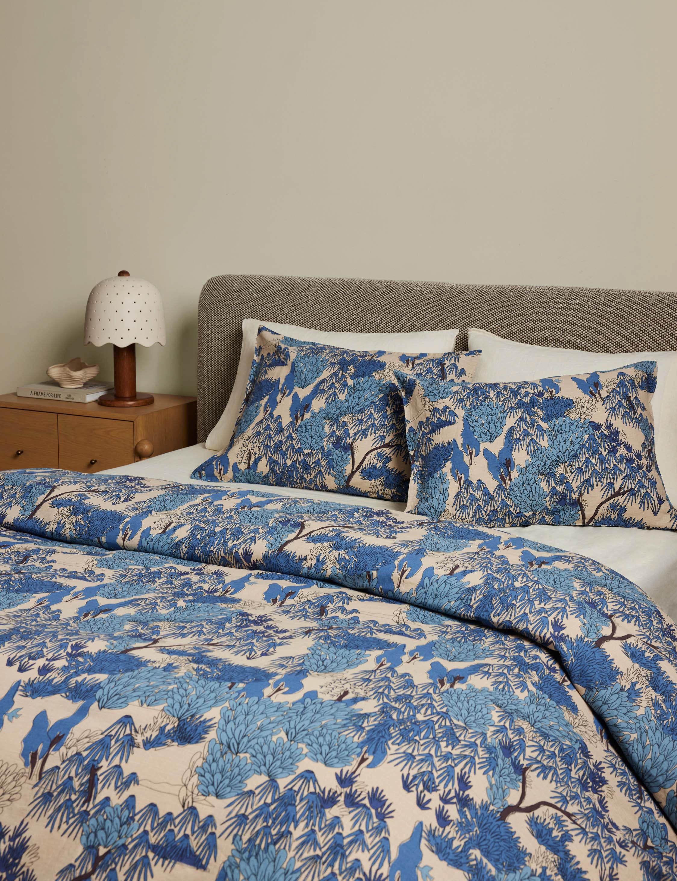 Garden Walk Linen Cotton Sham by Sarah Sherman Samuel