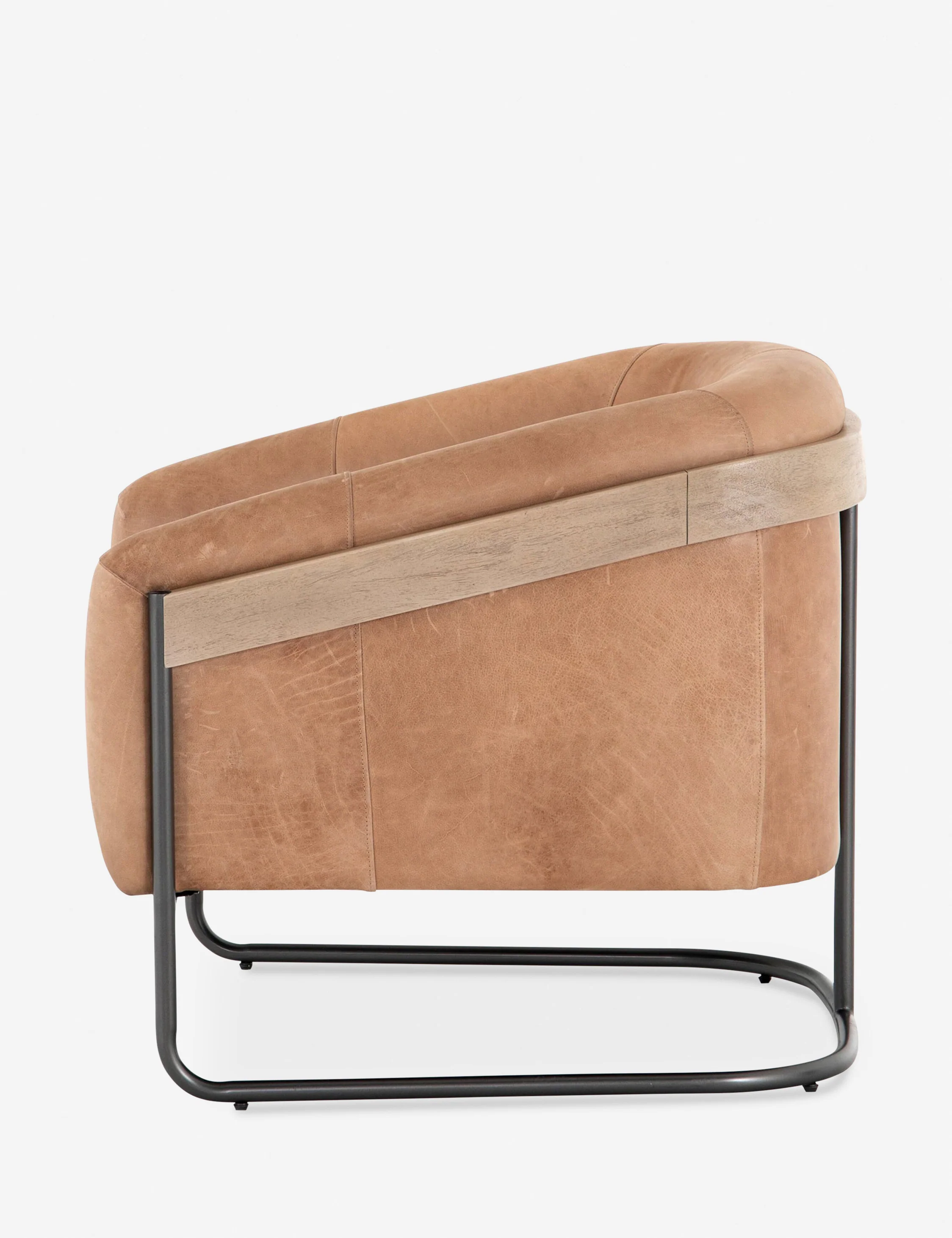 Gianni Leather Accent Chair - Image 4
