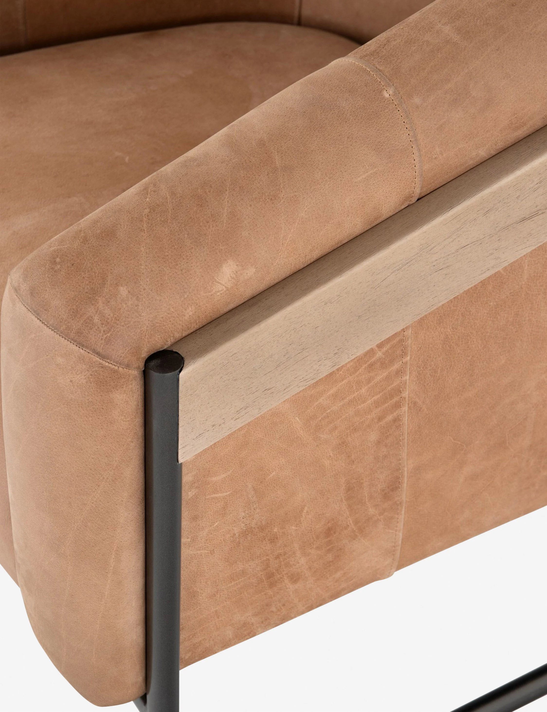 Gianni Leather Accent Chair - Image 9