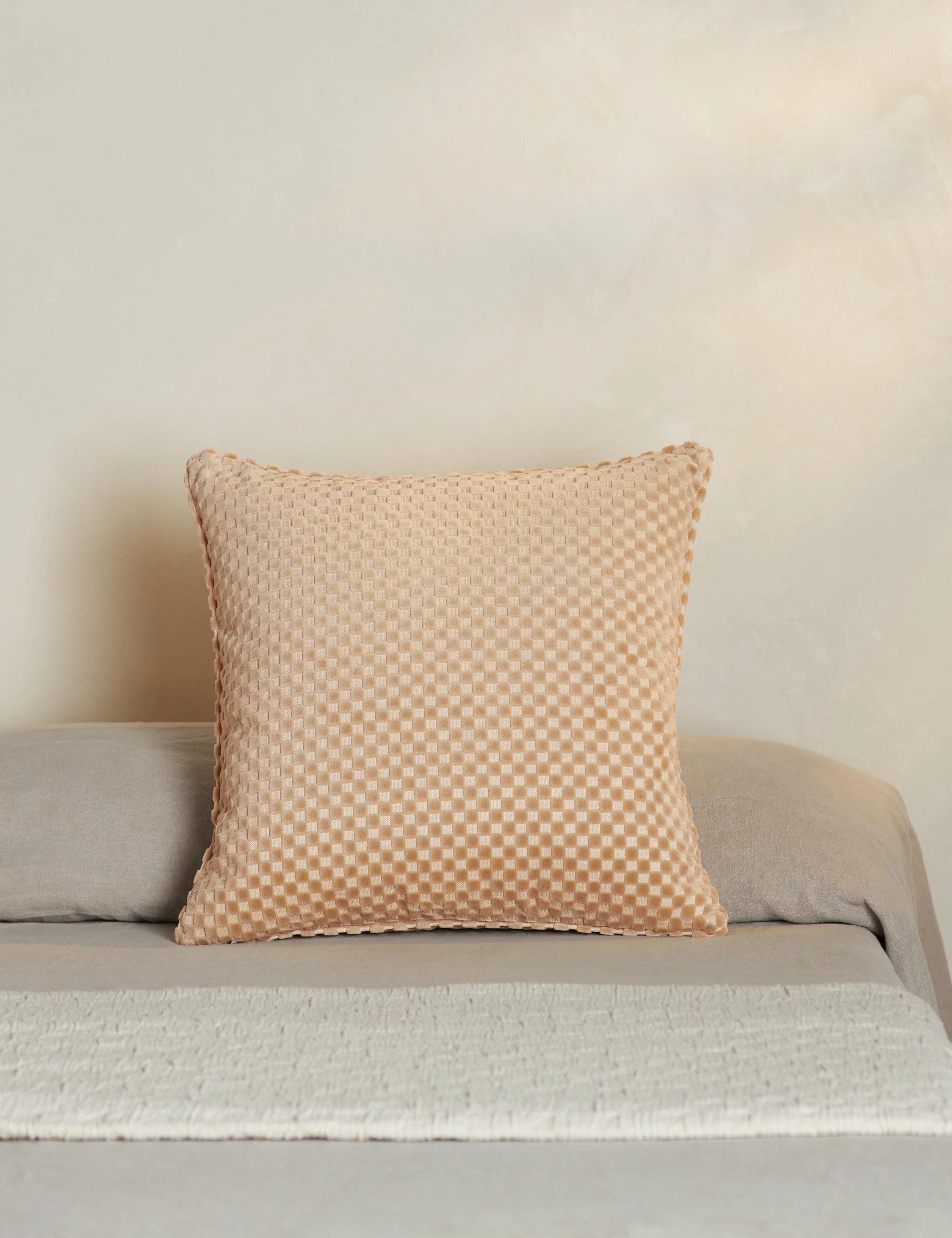 Hi-Lo Checker Velvet Pillow by Sarah Sherman Samuel - Image 10