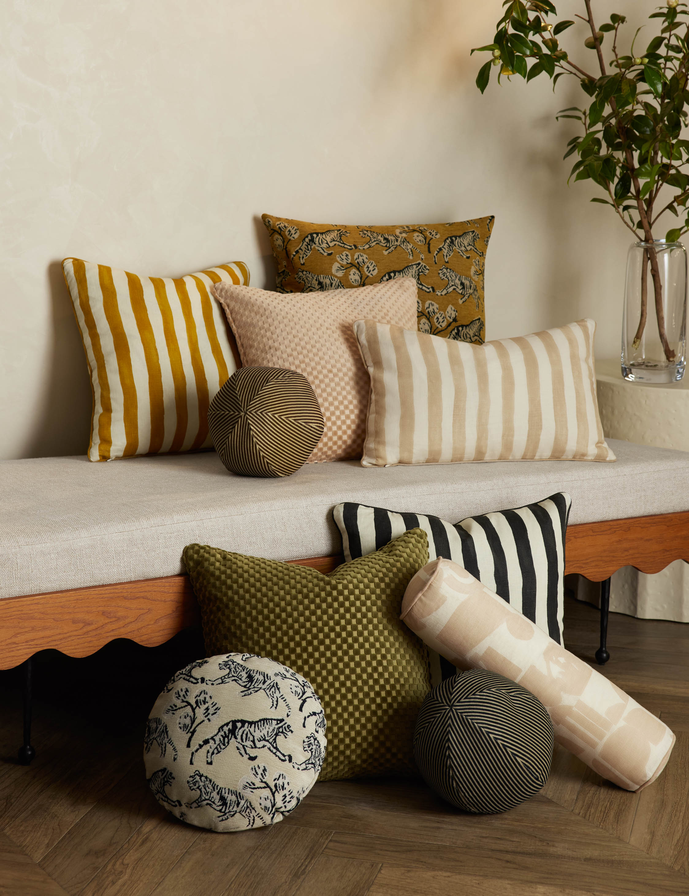 Hi-Lo Checker Velvet Pillow by Sarah Sherman Samuel - Image 17