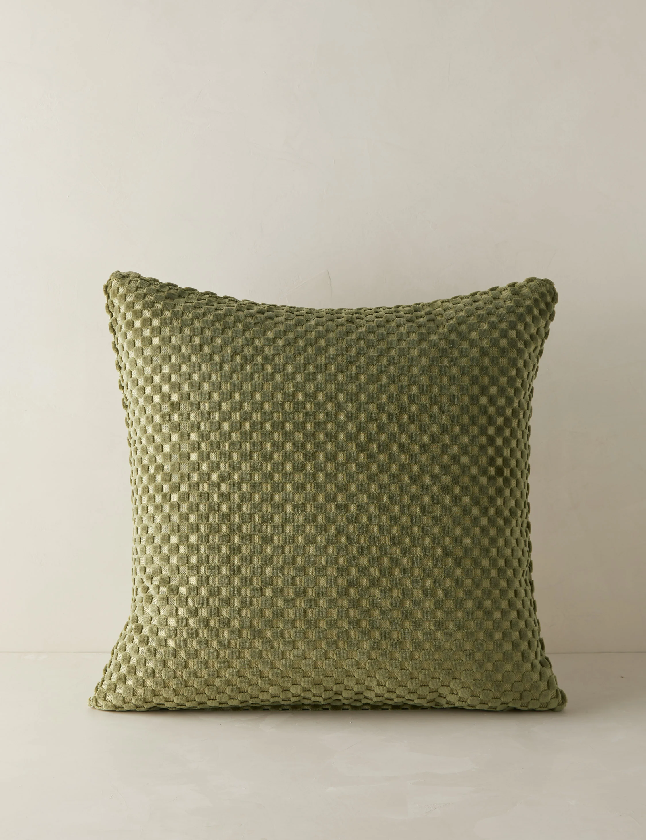 Hi-Lo Checker Velvet Pillow by Sarah Sherman Samuel - Image 5