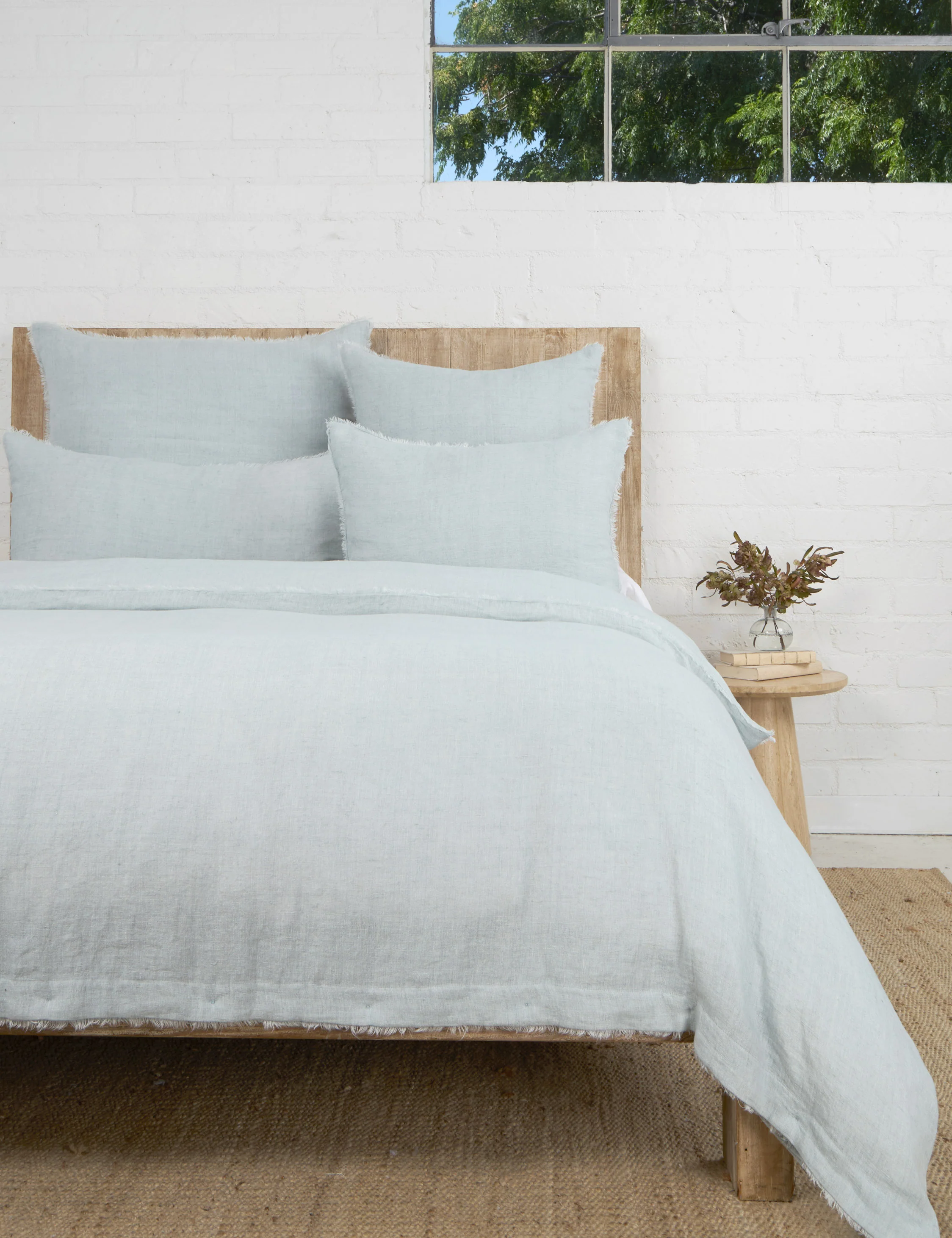 Hunter Linen Duvet Cover by Pom Pom at Home - Image 5