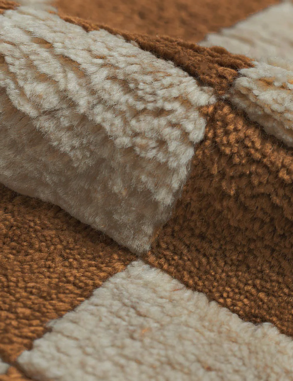 Irregular Checkerboard Hand-Knotted Wool Rug by Sarah Sherman Samuel - Image 20