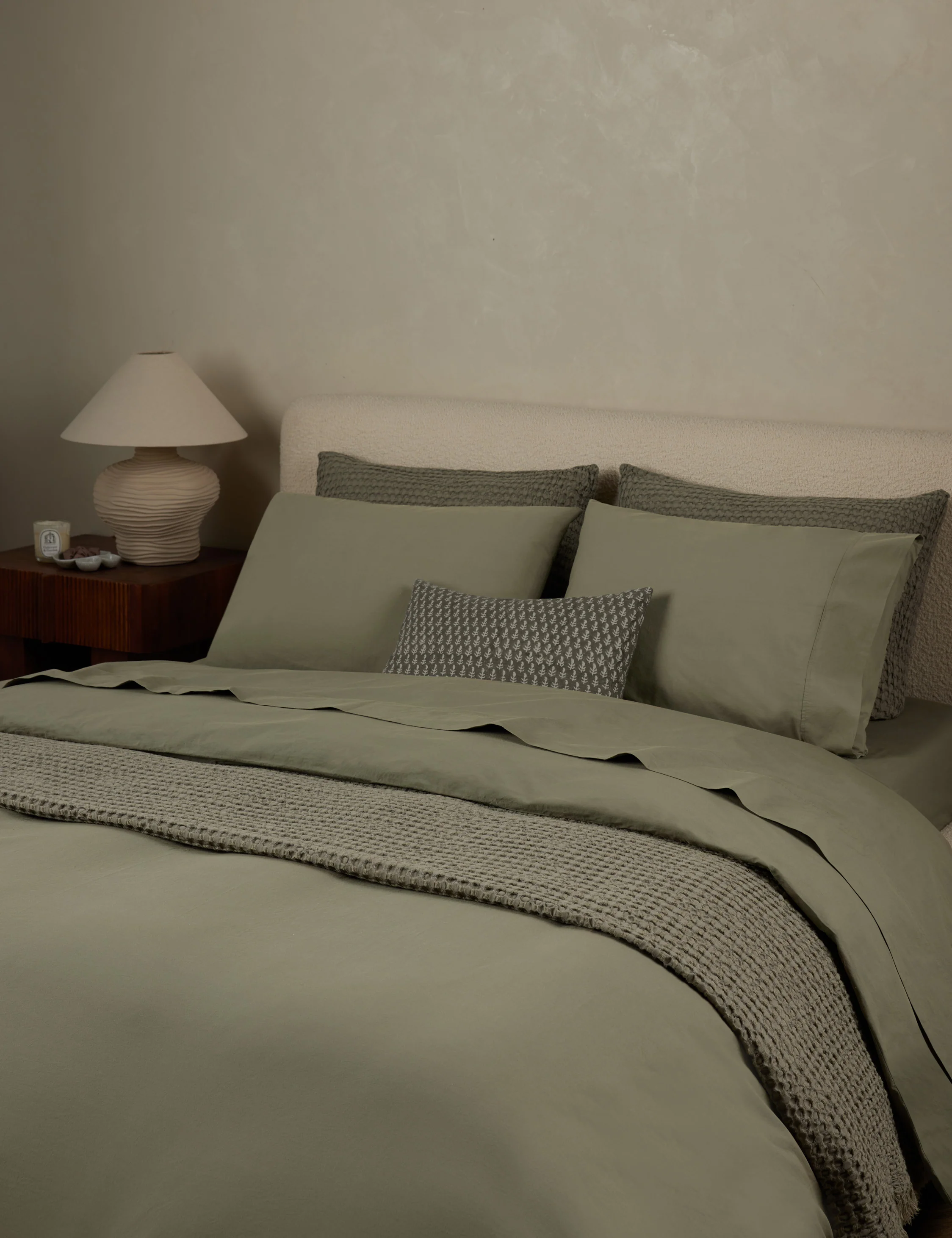 Juna Washed Percale Sheet Set - Image 7