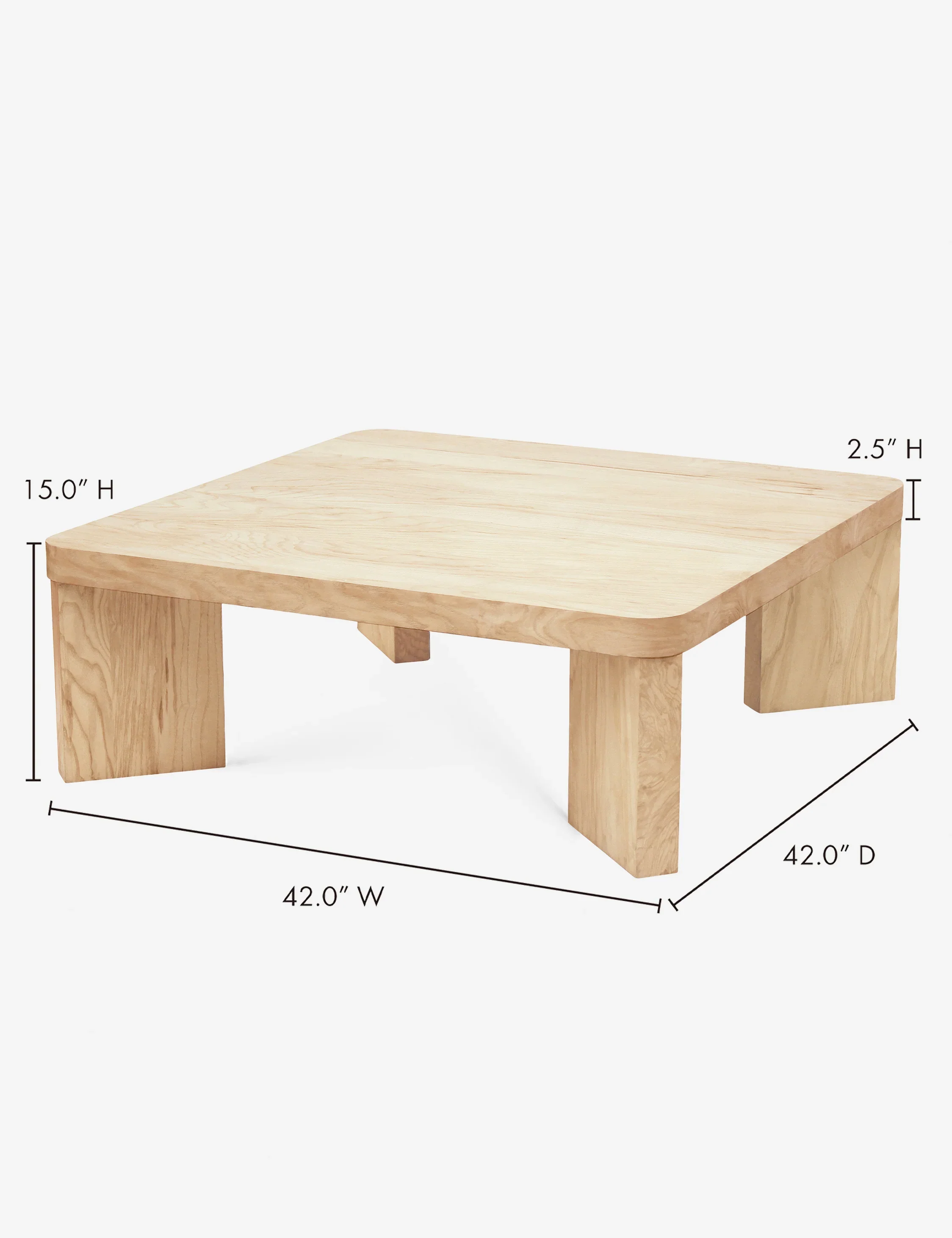 Kearns Square Burl Wood Coffee Table - Image 7