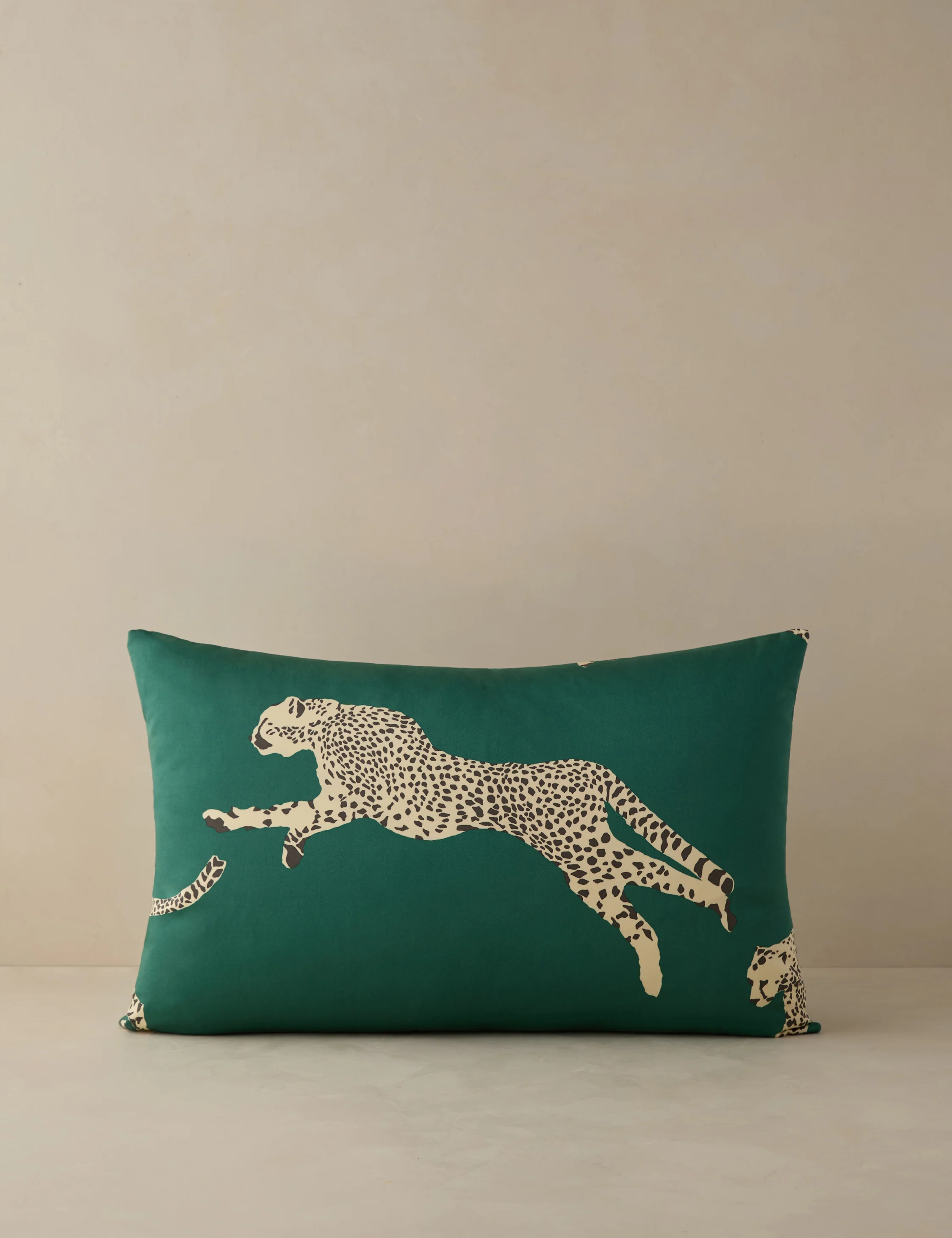 Leaping Cheetah Pillow by Scalamandre