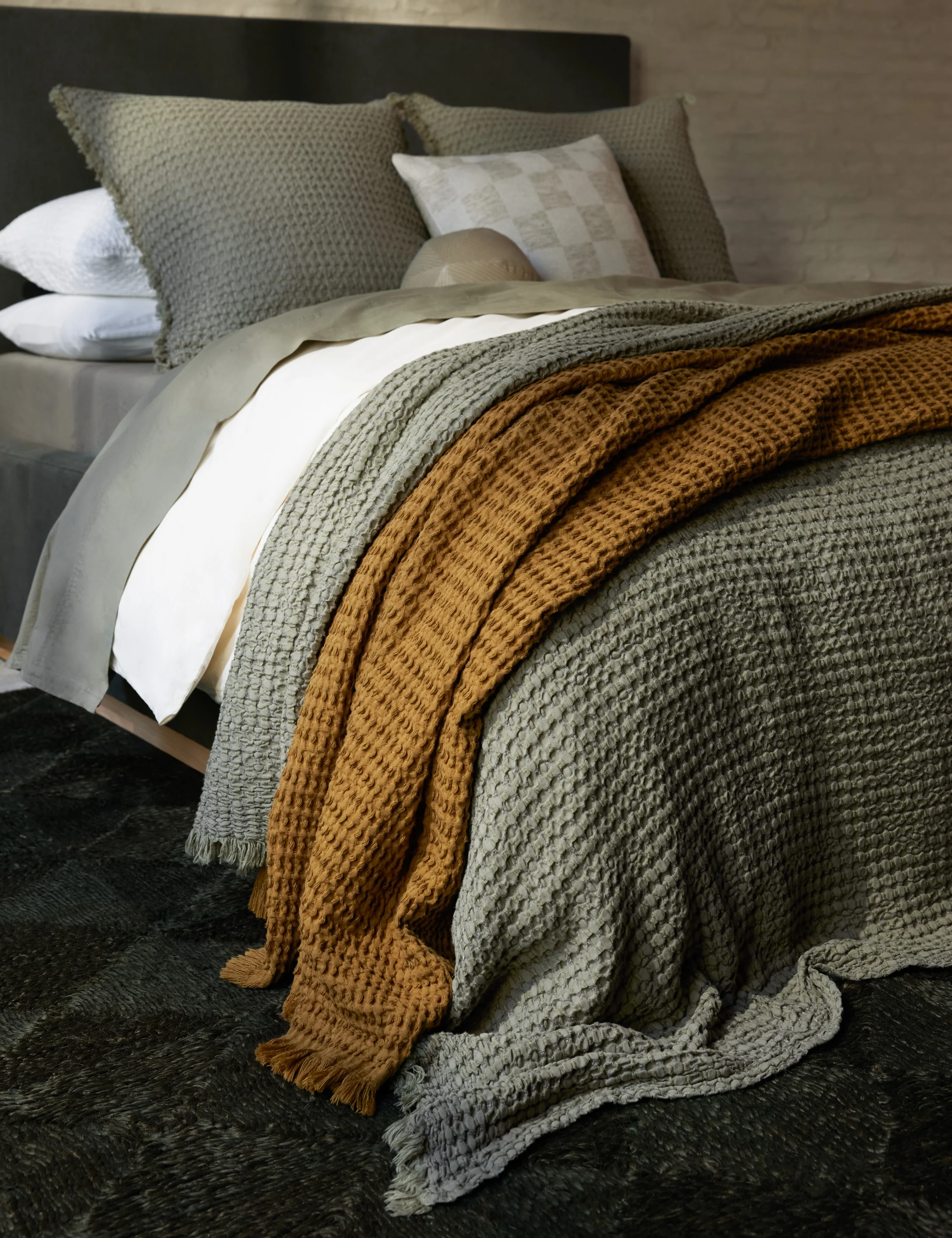Lenora Textured Cotton Linen Blanket - Image 11