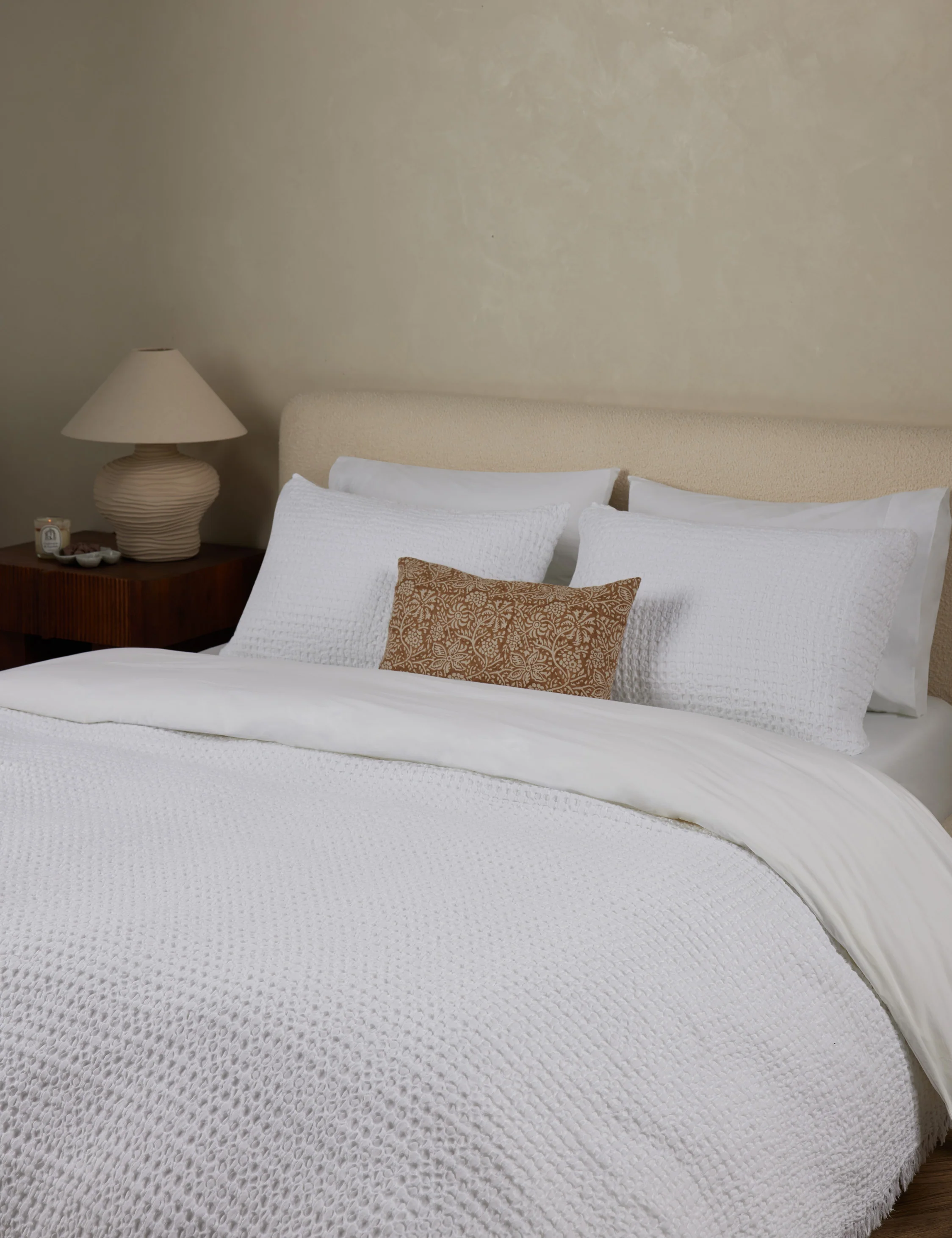 Lenora Textured Cotton Linen Blanket - Image 5