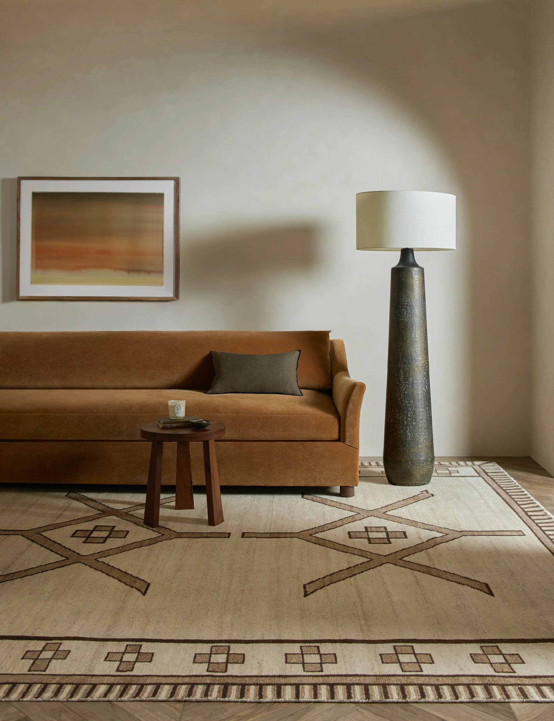 Leyli Hand-Knotted Wool Rug Swatch - Image 2