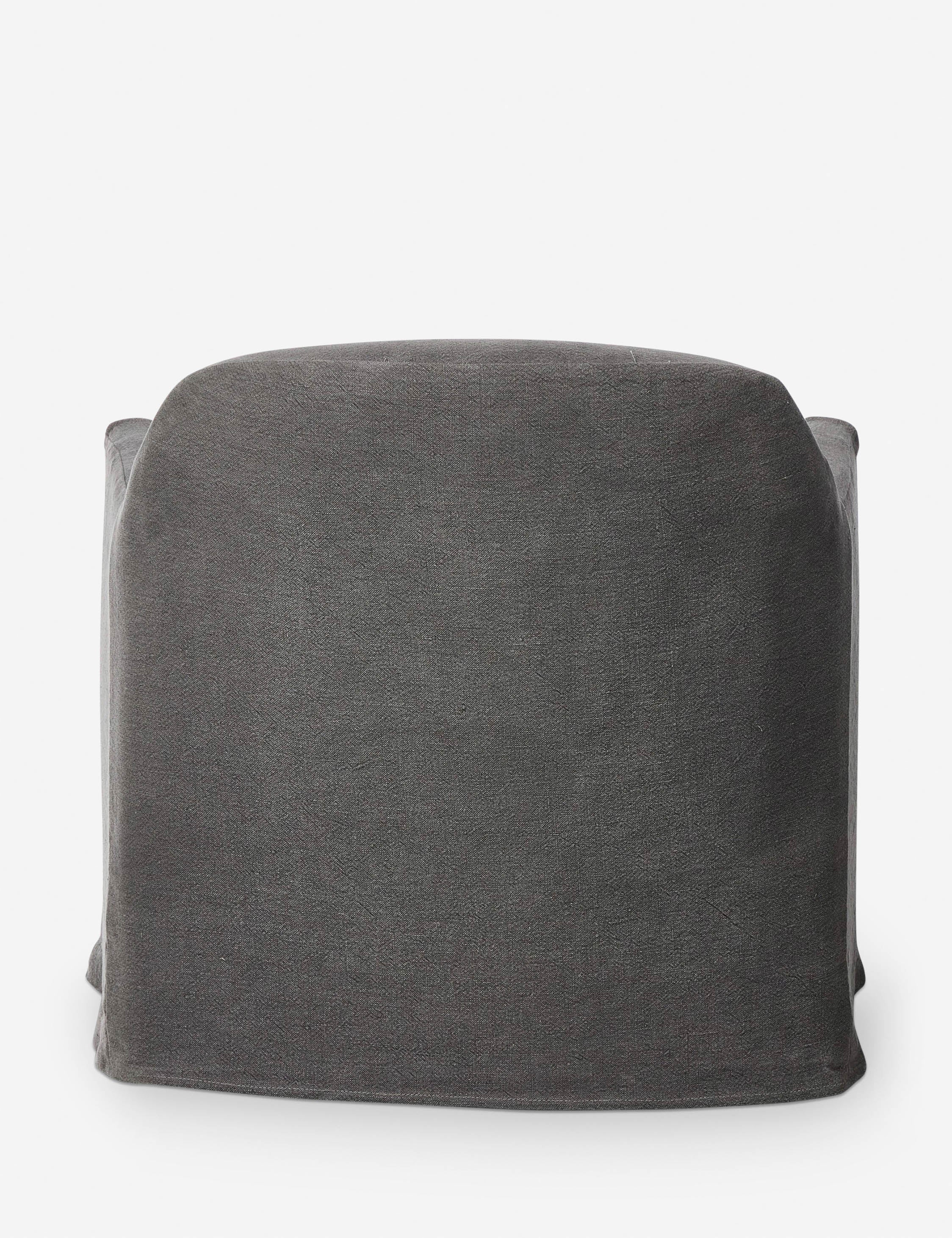 Lowell Slipcover Swivel Chair by Amber Lewis x Four Hands - Image 11