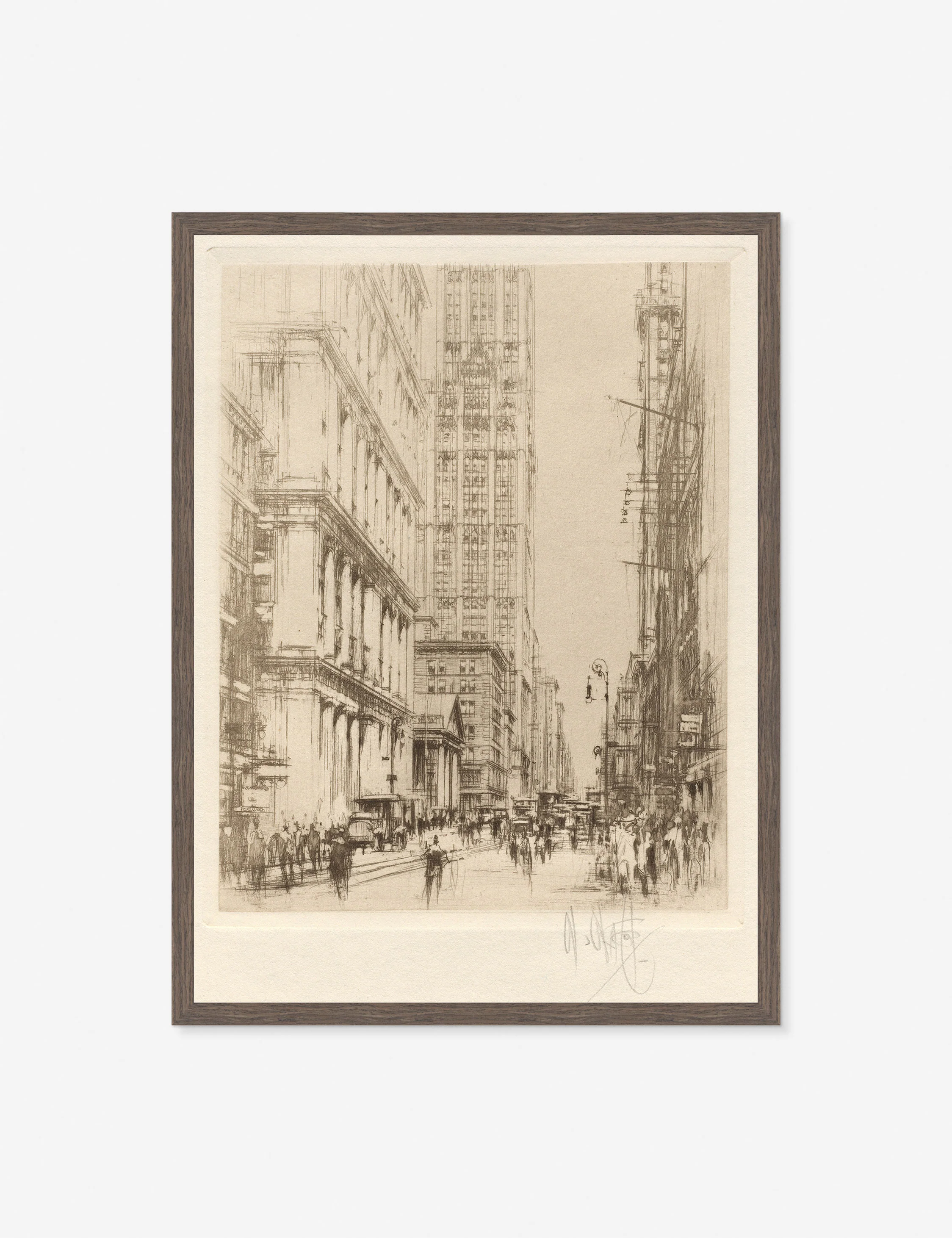 Lower Broadway, Downtown New York Print by William Walcot - Image 3