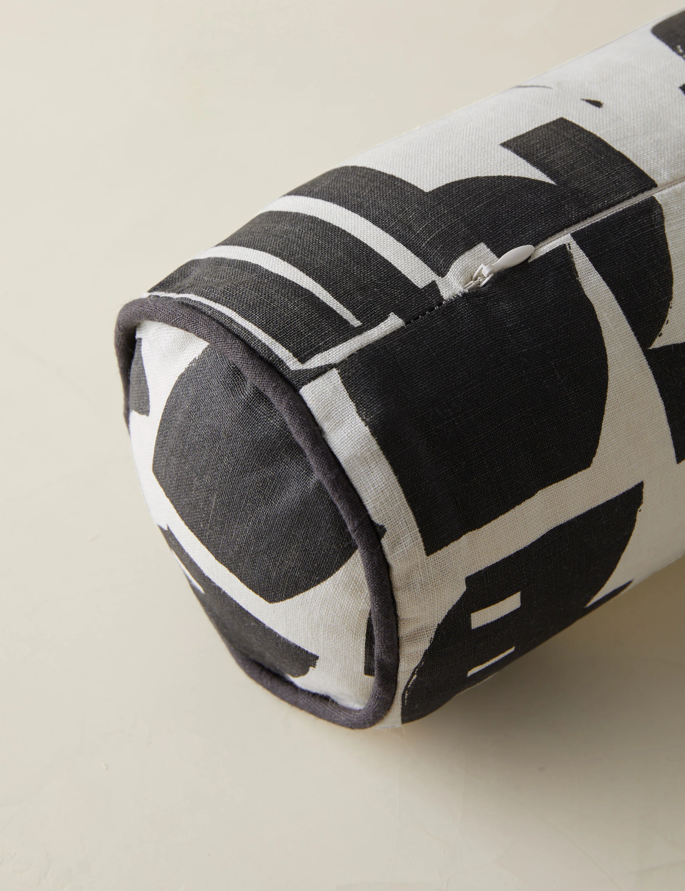 Organic Shapes Linen Bolster Pillow by Sarah Sherman Samuel - Image 10