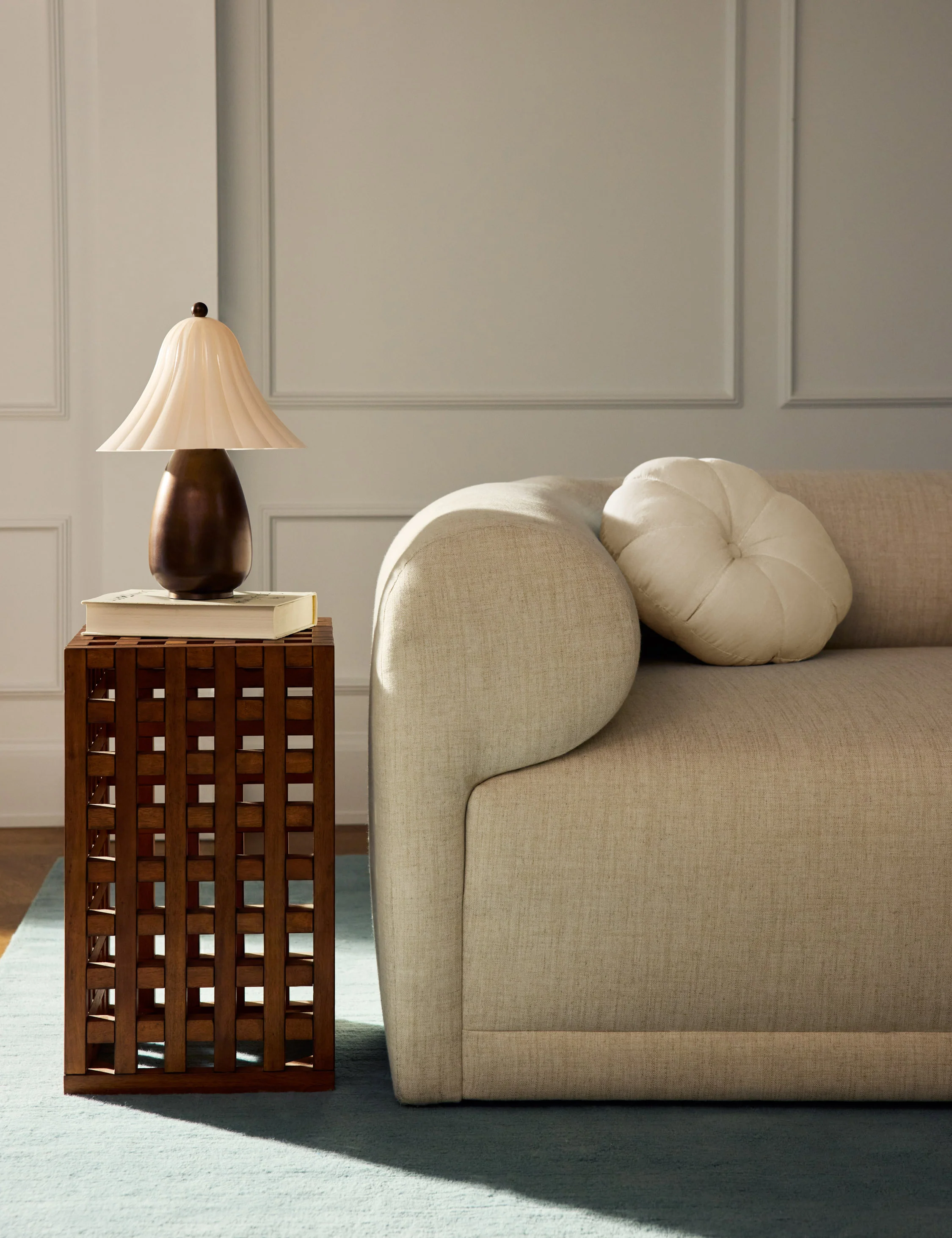 Padou Linen Cotton Round Pillow - Image 6