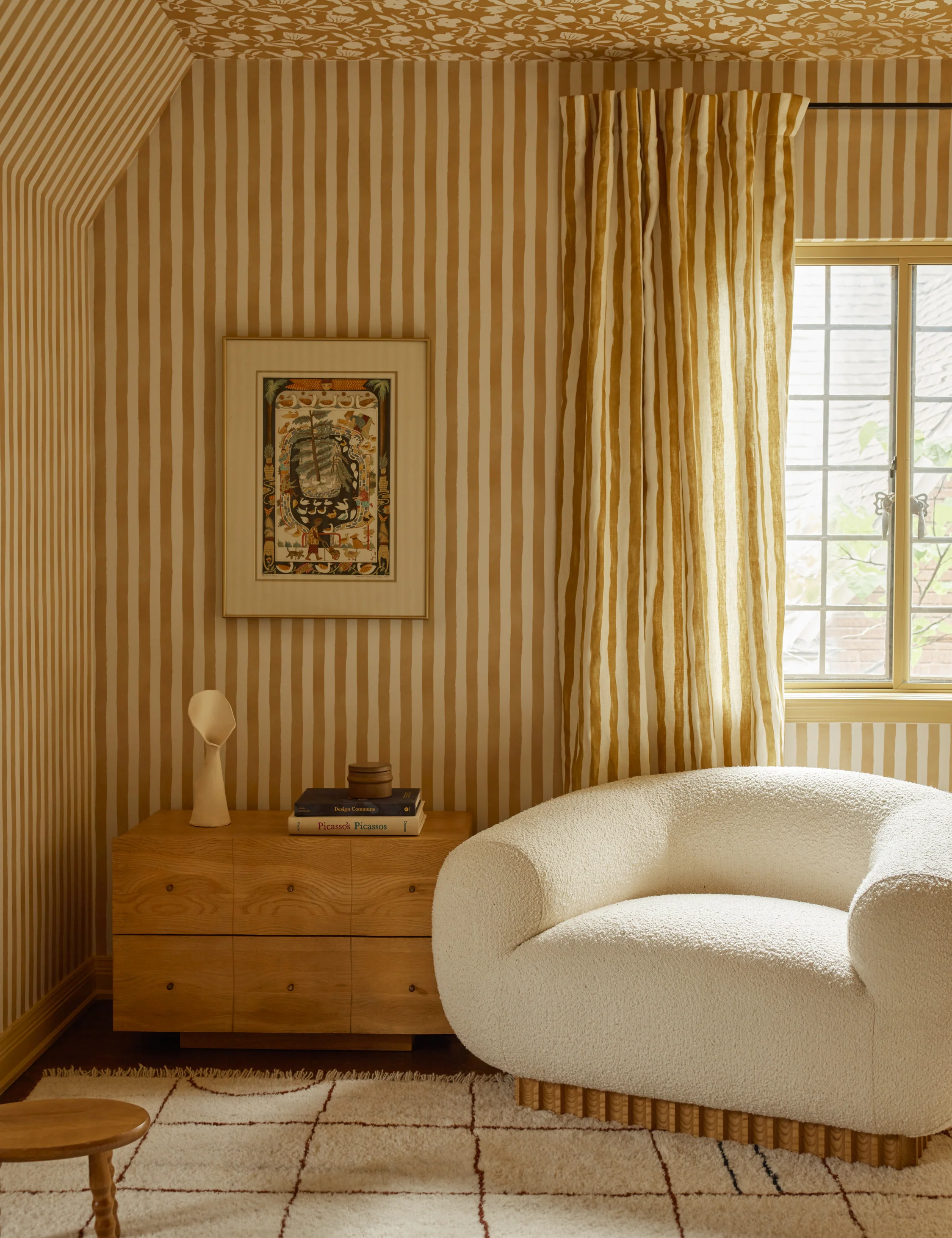 Painterly Stripe Linen Curtain Panel by Sarah Sherman Samuel - Image 9