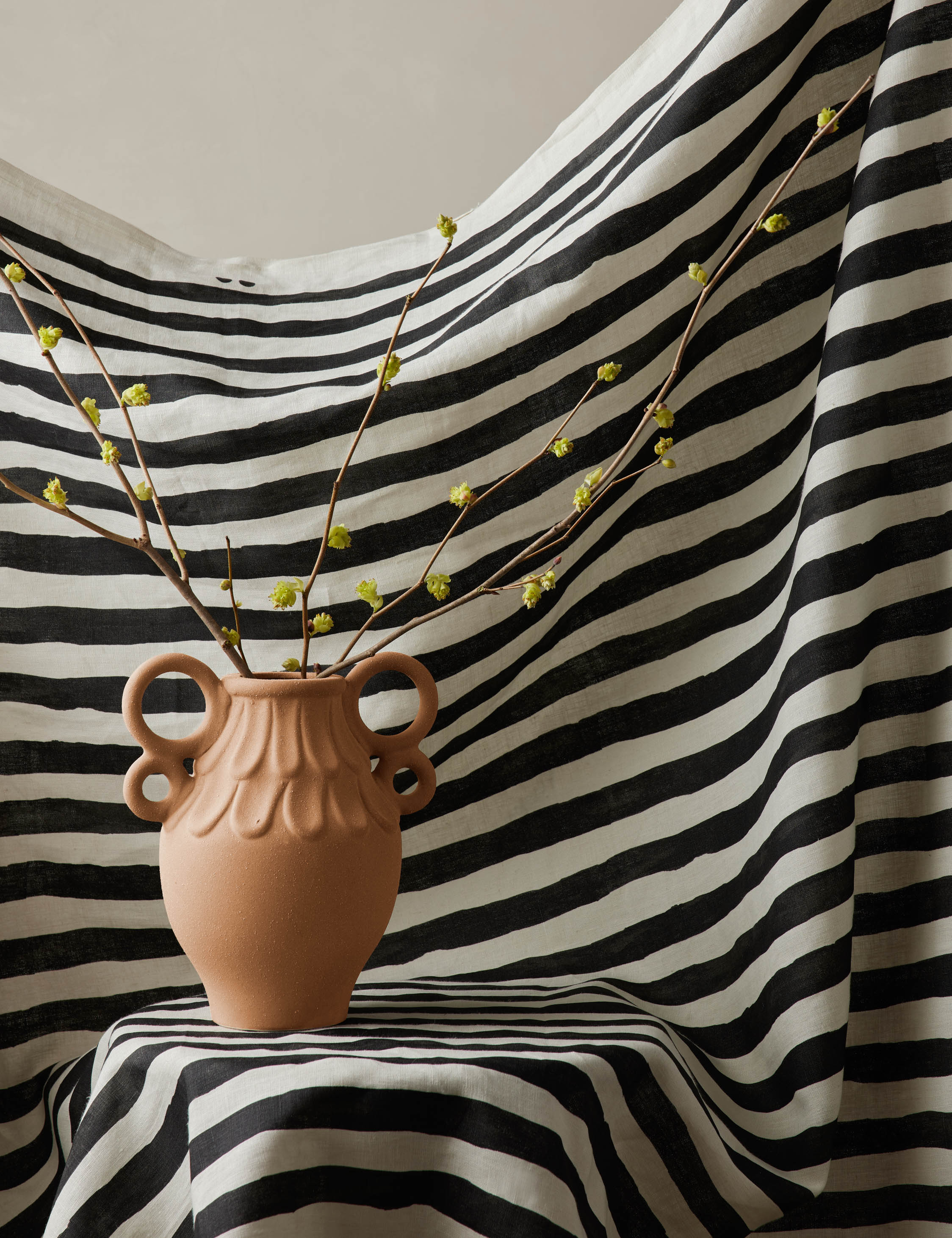 Painterly Stripe Linen Fabric by Sarah Sherman Samuel - Image 18