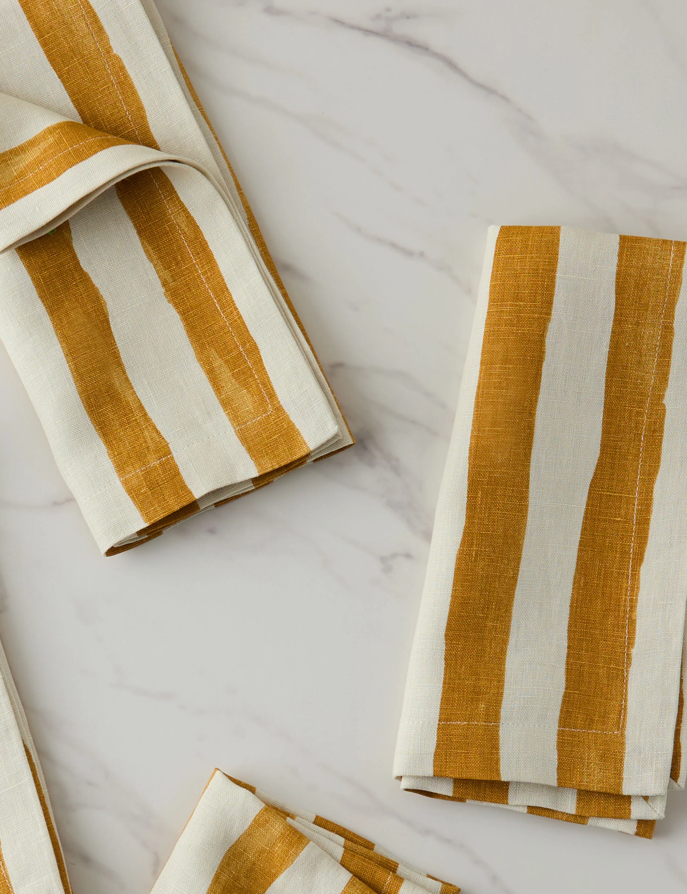 Painterly Stripe Linen Napkins (Set of 4) by Sarah Sherman Samuel - Image 3