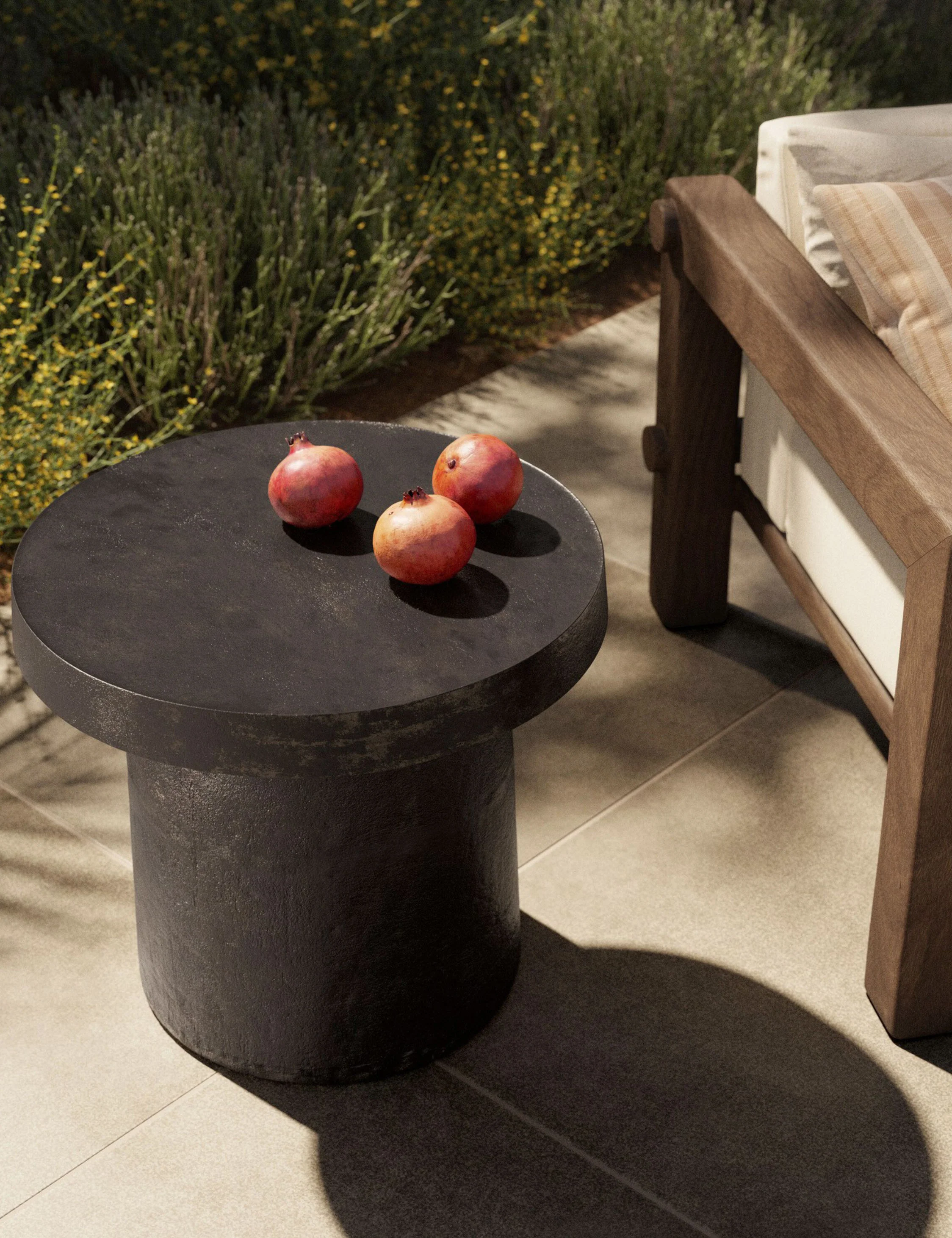 Paz Indoor / Outdoor Round Side Table by Amber Lewis x Four Hands